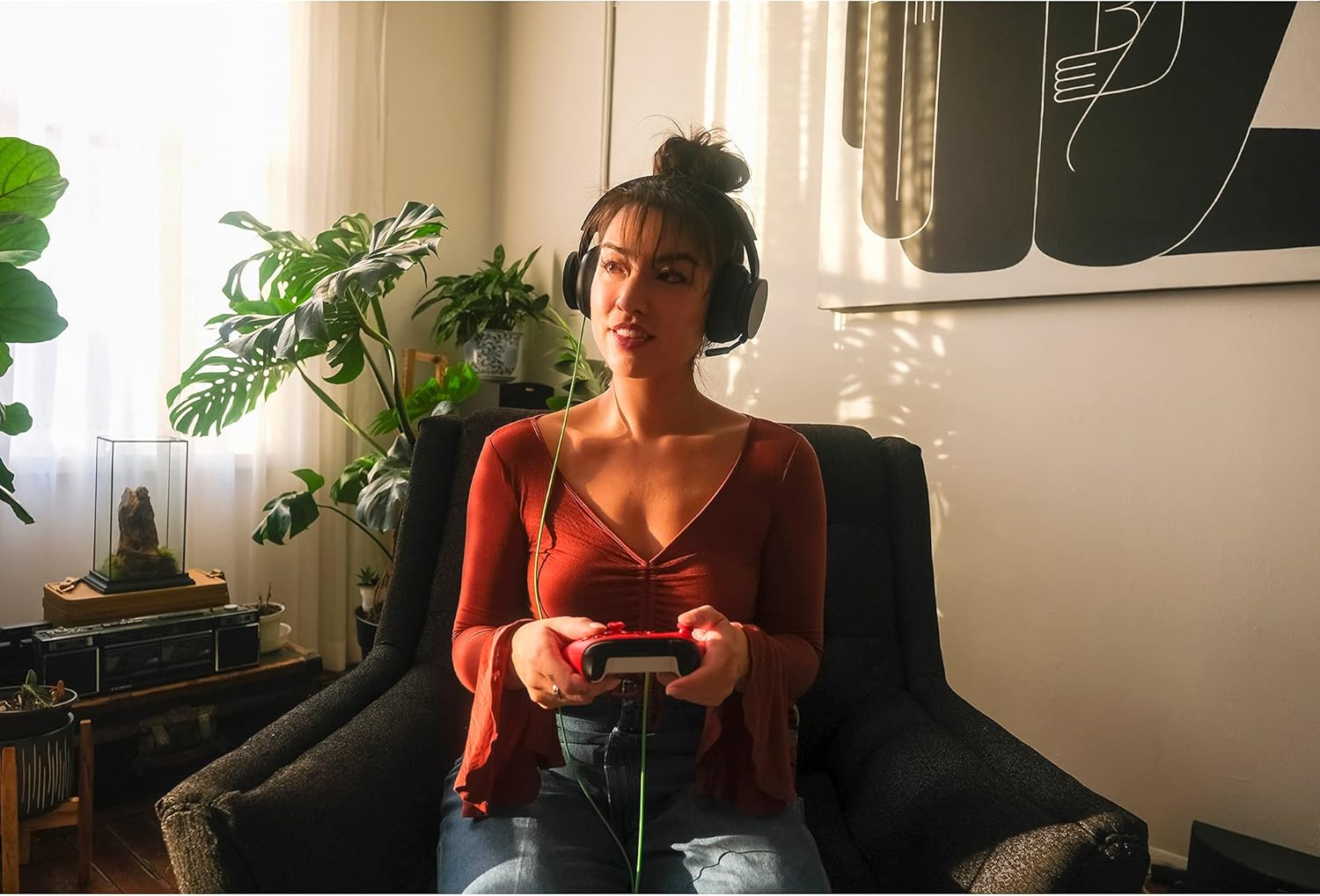 Xbox Stereo Headset for Xbox Series X|S, Xbox One, Windows PC – Wired Gaming Headset with 40mm Drivers, 3.5mm Jack, On-Ear Controls 5