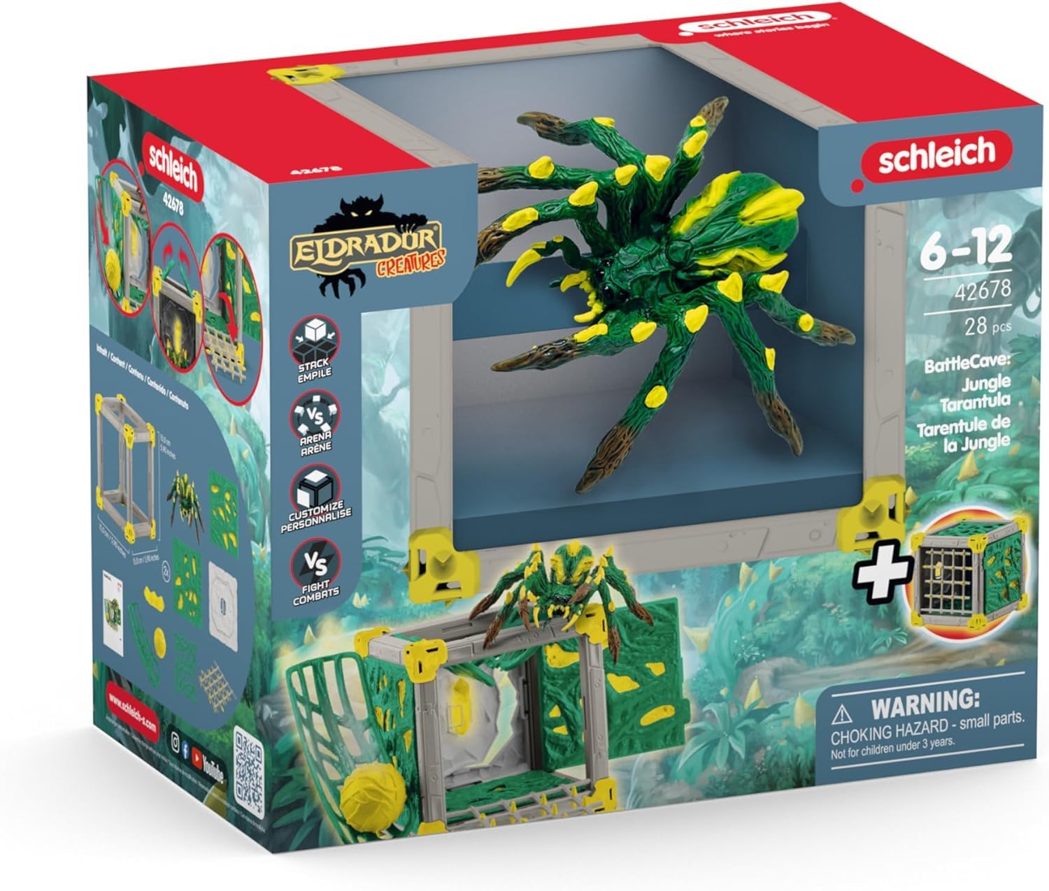 schleich BattleCave Jungle Tarantula - Fantasy Action Figure for Ages 7-15 7