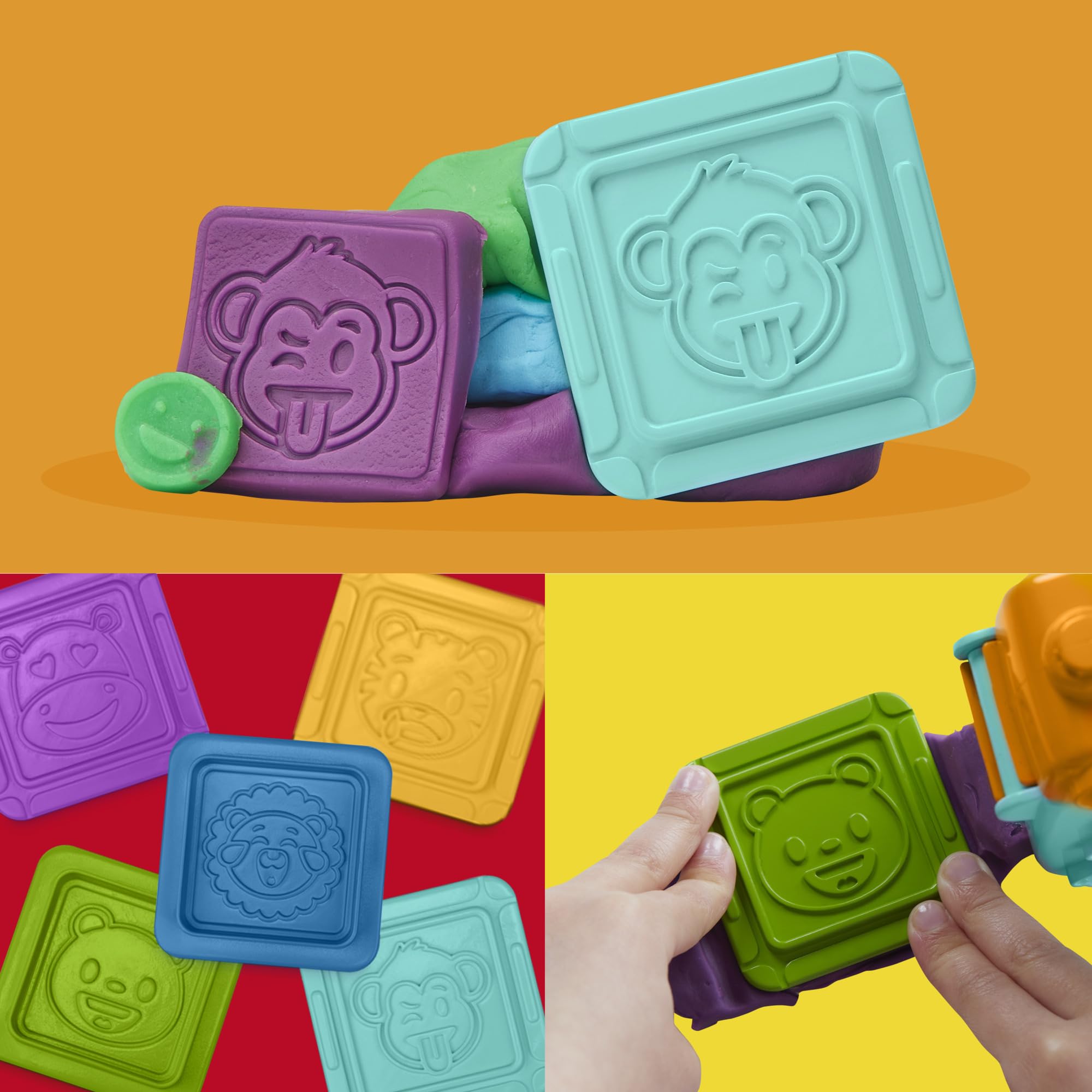 Play-Doh Photo Fun Toy Camera Starter Set - Squeeze & Stamp Animal Faces for Ages 2+ 4