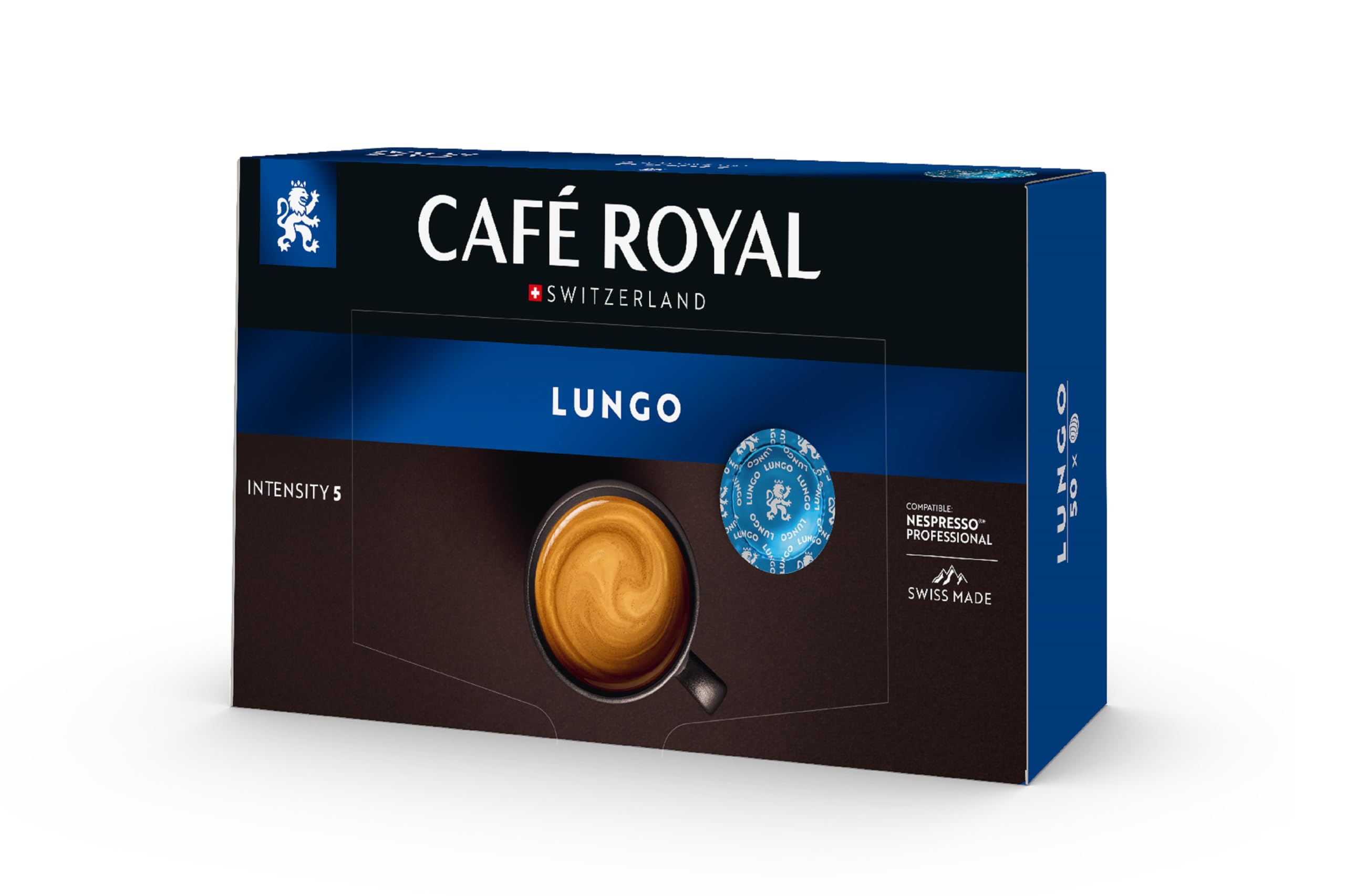 Café Royal Professional Pads, Lungo, 50 Pods - 100% Arabica, UTZ Certified, Compatible with Nespresso Professional Machines