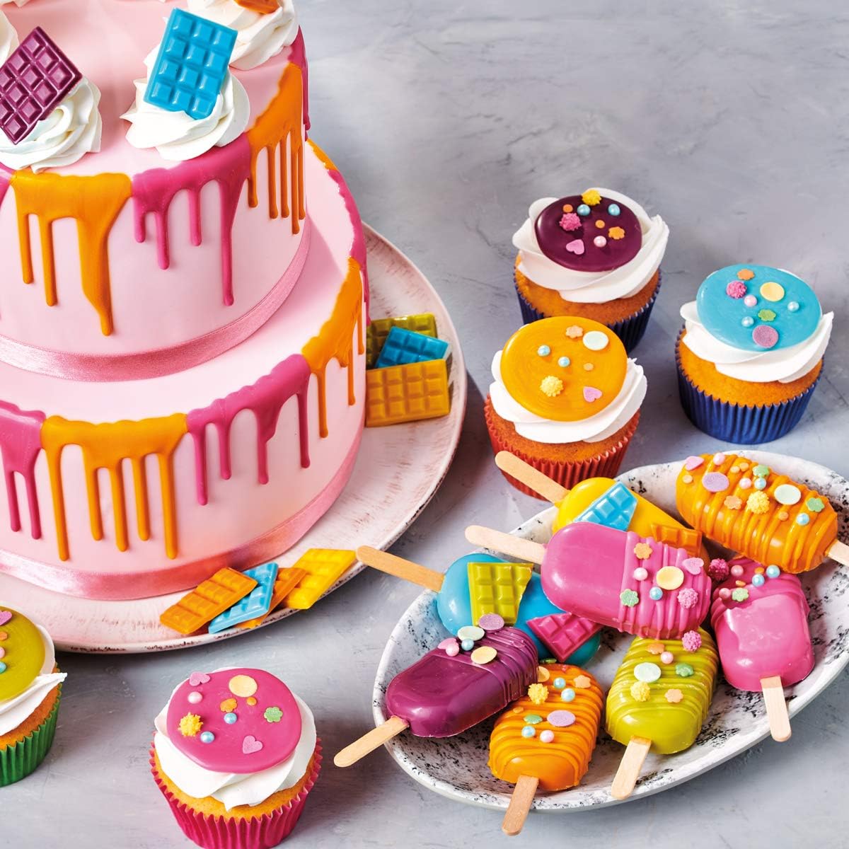 FunCakes Deco Melts White - Dip, Drip, Drizzle & Decorate Baking Melts 6