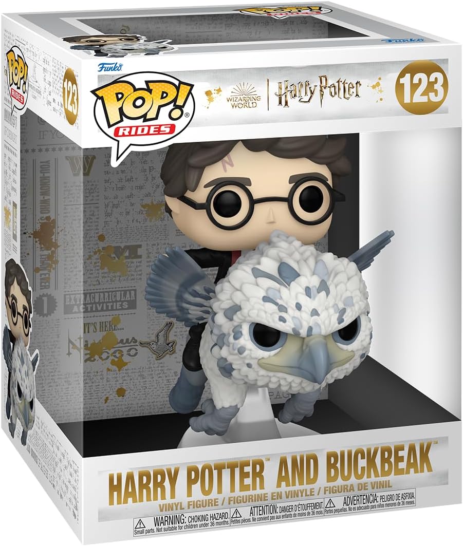Funko Pop! Rides Deluxe: Harry Potter Prisoner of Azkaban - Harry & Buckbeak Vinyl Figure