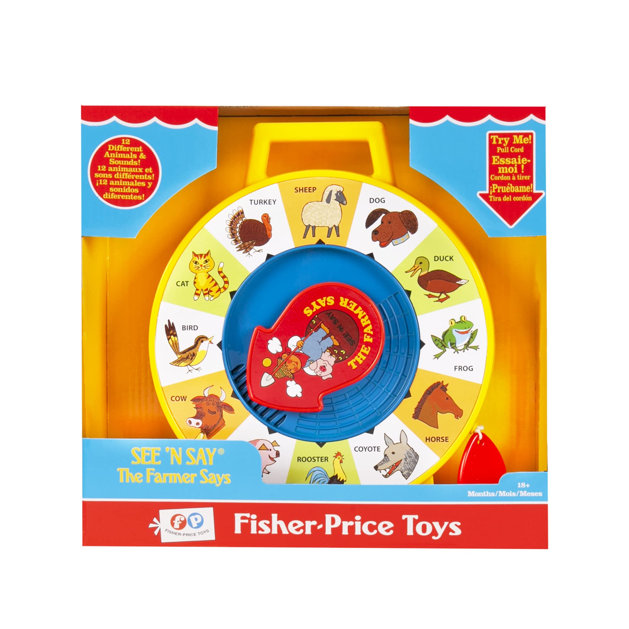 Fisher Price Classics See 'n Say Farmer Says - Interactive Educational Toy for Toddlers 3