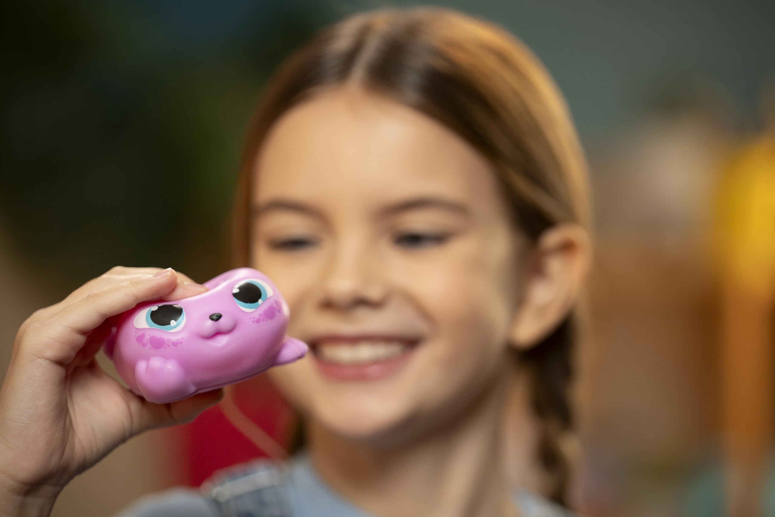 Animagic Let's Glo Seal - Pink | Glowing, Gliding, Squishy Interactive Toy for Kids 4