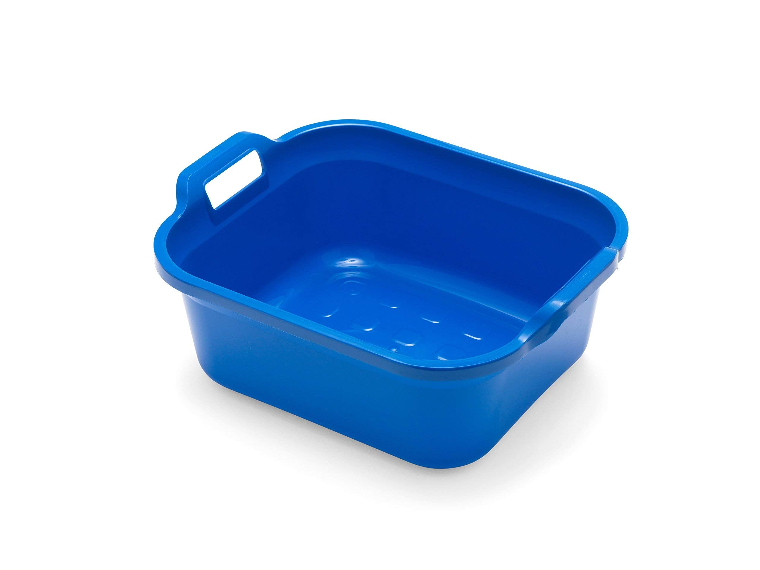 Addis 517951 Large Rectangular 10L Washing Up Bowl with Handles - Cobalt Blue
