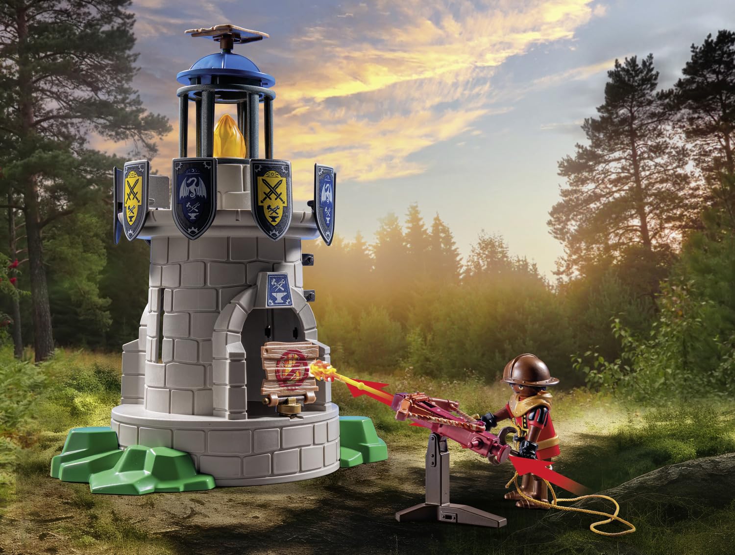 Playmobil Knight's Tower with Blacksmith and Dragon - 89-Piece Playset for Ages 4+ 3