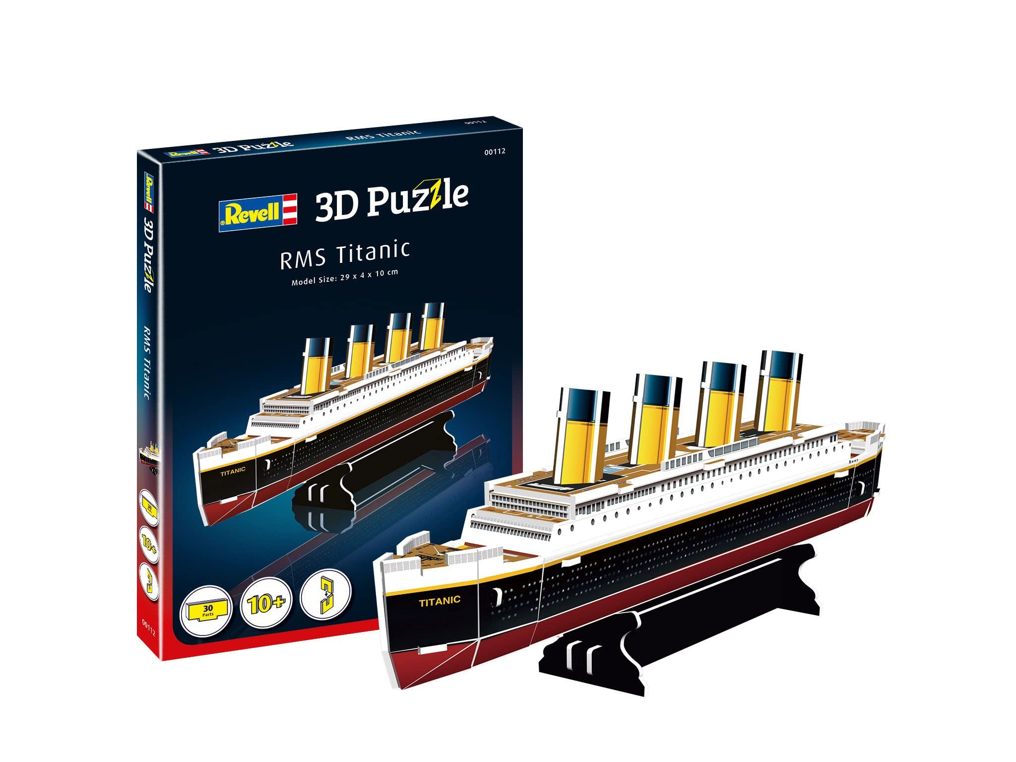 Revell 3D Puzzle RMS Titanic Model Kit - 30-Piece Building Set for Ages 3+ 8