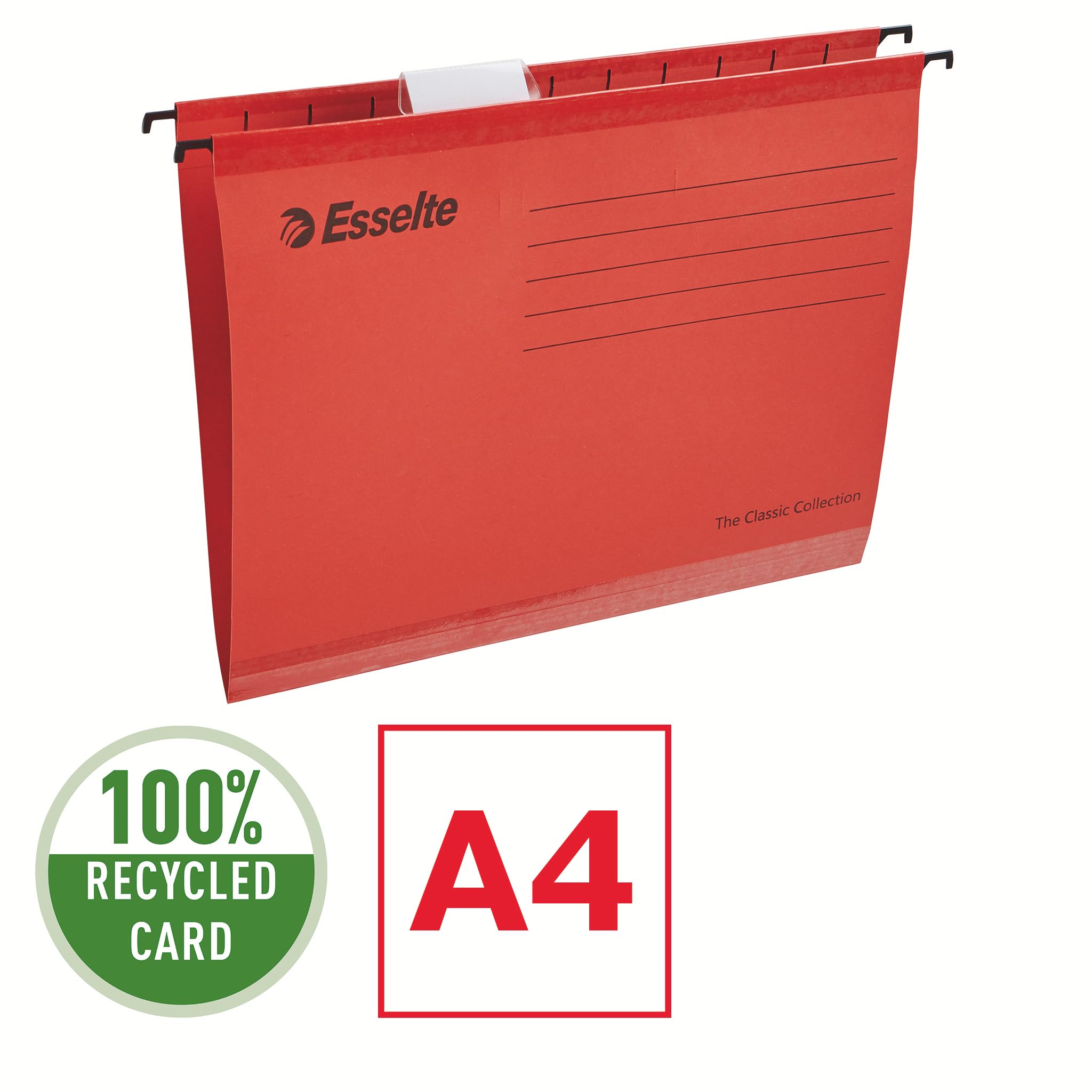 Esselte A4 Reinforced Hanging Suspension Files - Pack of 15 | Holds 150 Sheets | Assorted Colors 3