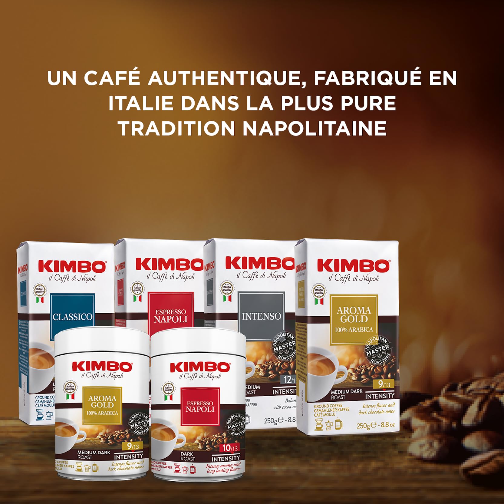 Kimbo Aroma Gold 250 g gemahlener Kaffee | 100 % Arabica, italienische mitteldunkle Röstung 3