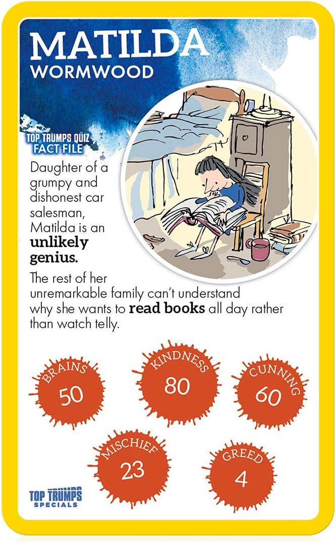 Top Trumps Roald Dahl Vol.1 Specials Kartenspiel 4