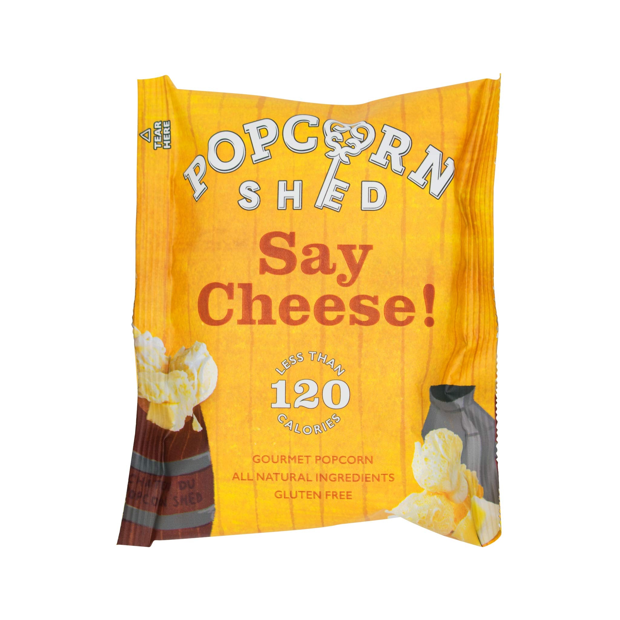 Popcorn Shed Say Cheese Gourmet Popcorn Snack Pack - Cheddar Cheese Flavour