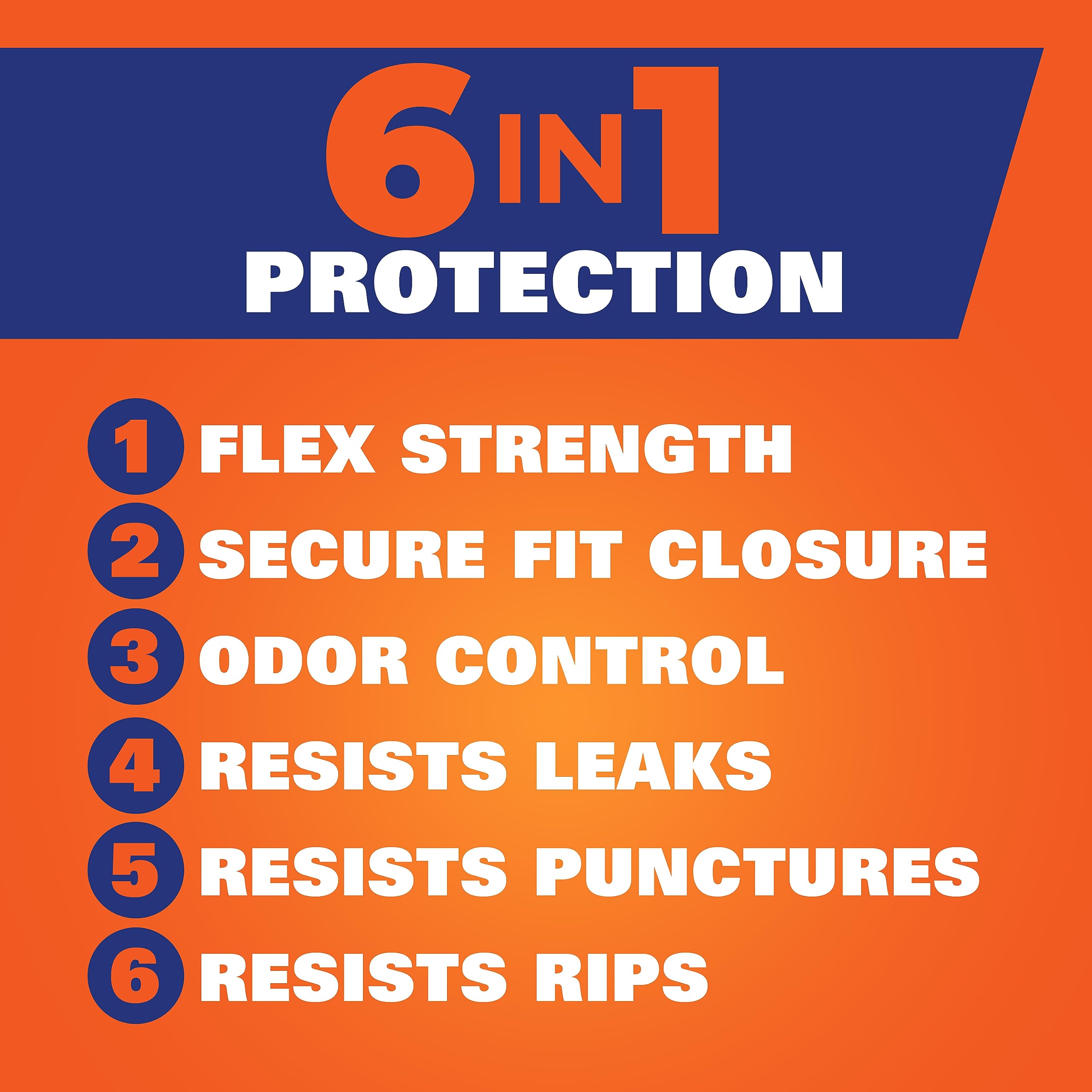 Hefty Ultra Strong Trash Bags Clean Burst Scent 13 Gallon Tall Kitchen Drawstring 80 Count