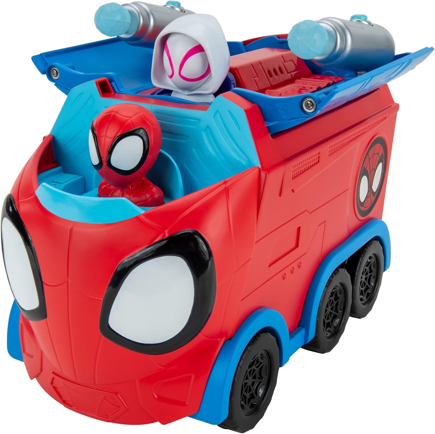 Spidey and Friends Web Spinning Hauler - 8-Inch 3-in-1 Transforming Vehicle