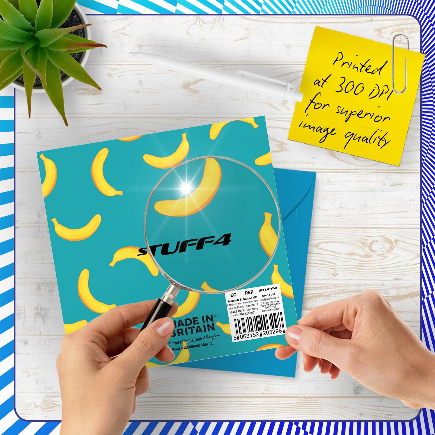 Stuff4 11th Birthday Card for Boys & Girls - Monkey Go Bananas Design | 145mm x 145mm 2