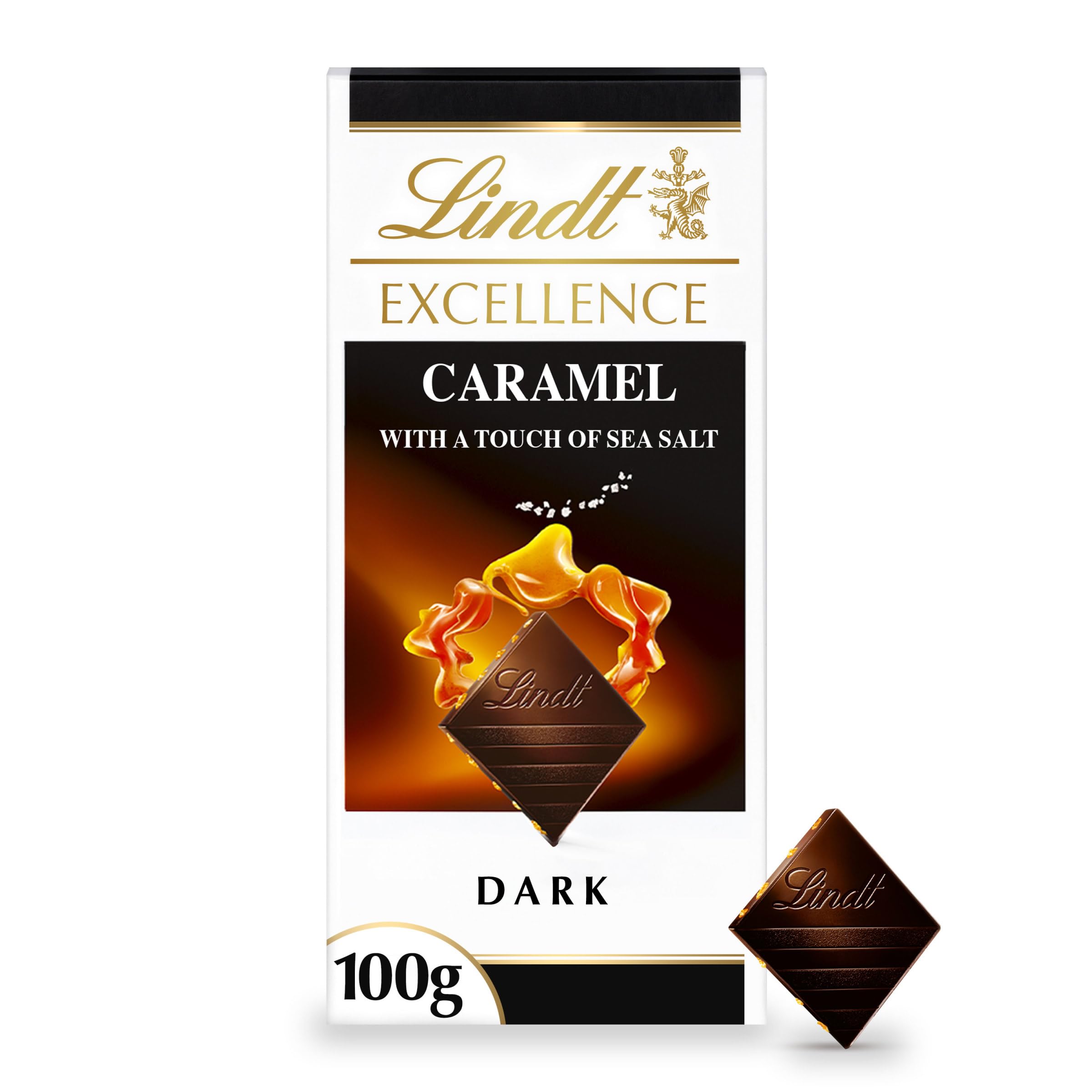 Lindt Excellence Dunkle Karamellschokolade mit einem Hauch Meersalz - 100g