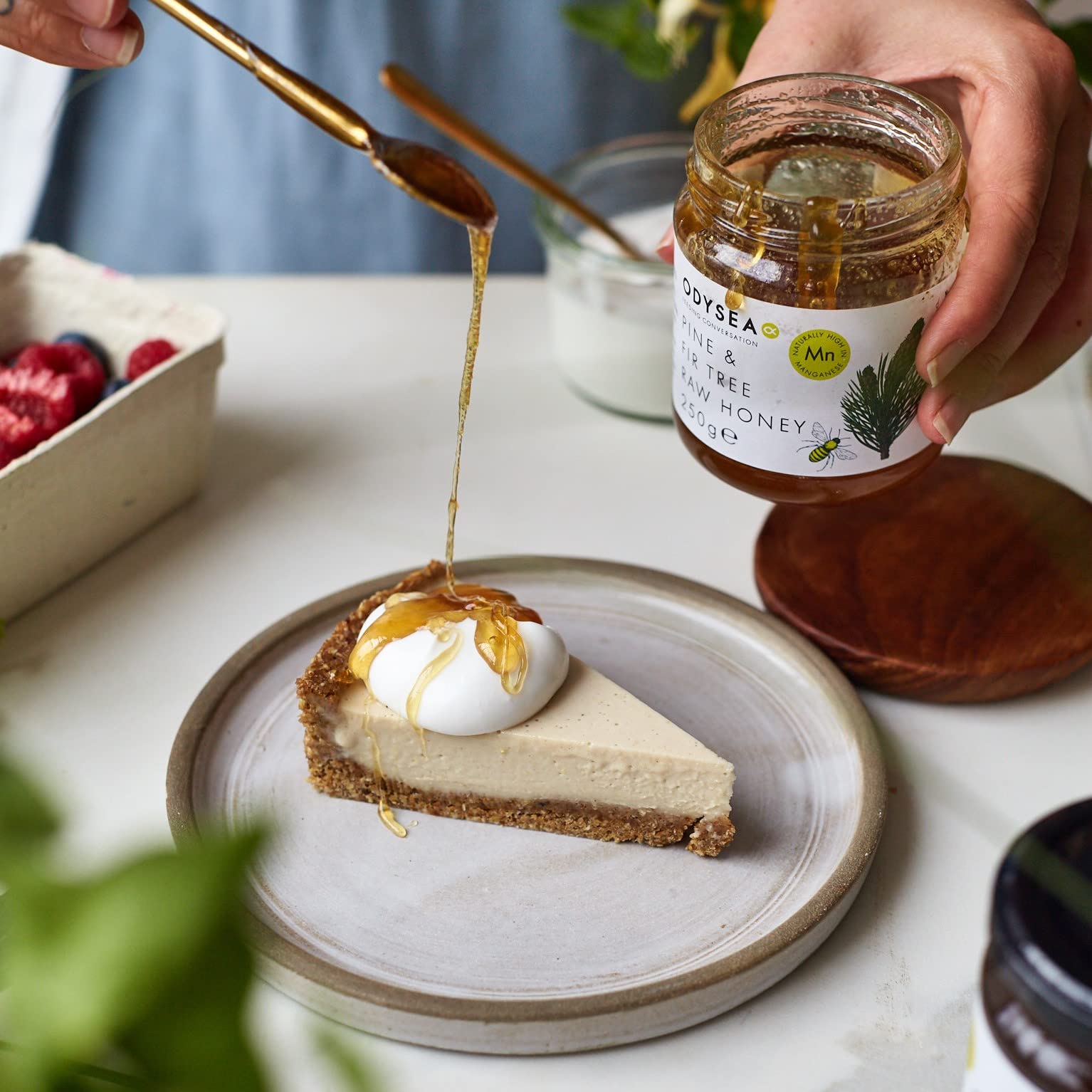 Odysea Greek Raw Pine & Fir Honey - 100% Unprocessed | 250g Jar | Great Taste Award Winner 3