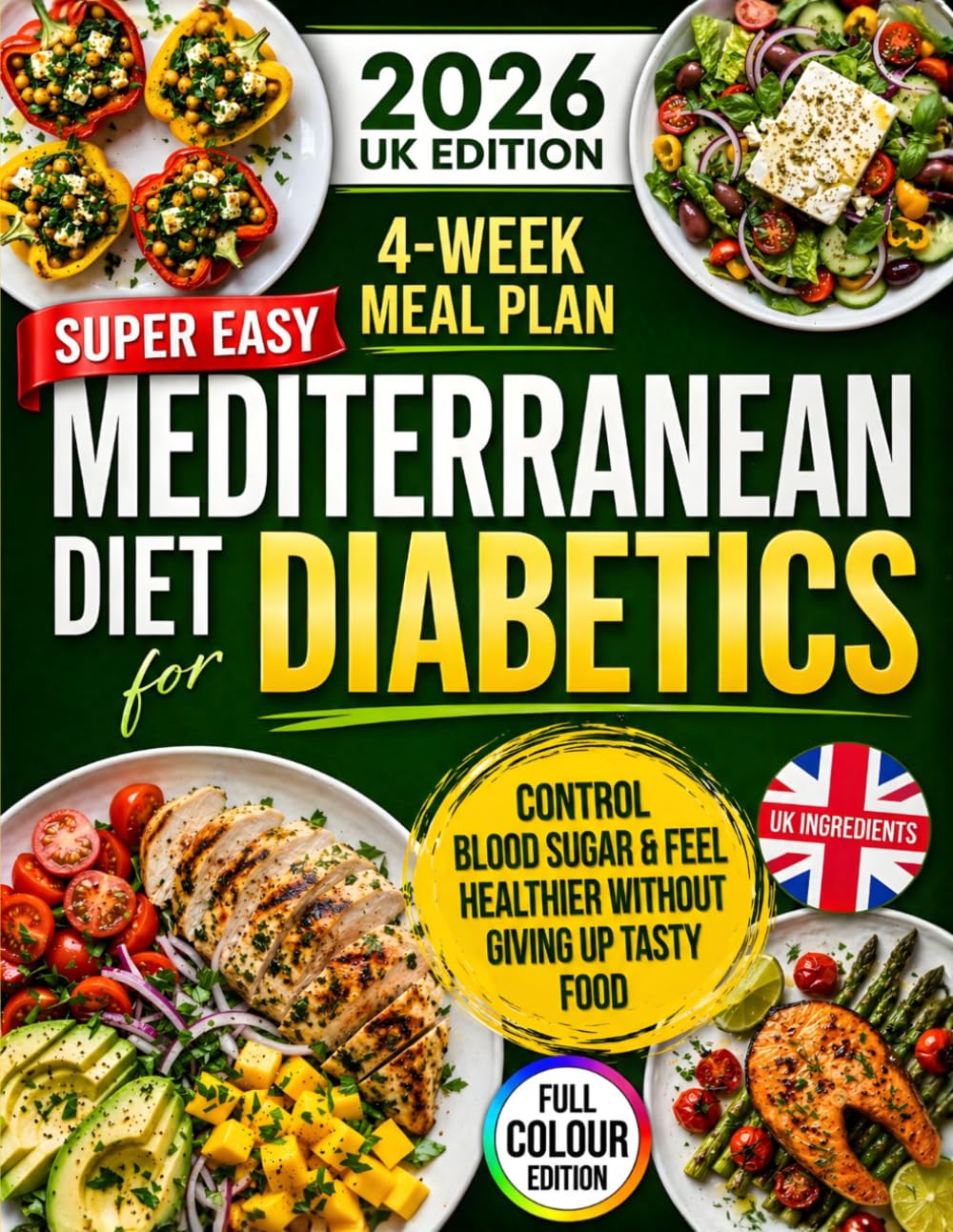 Nora Salerno - Super Easy Mediterranean Diet for Diabetics: Control Blood Sugar & Feel Hea | Paperback