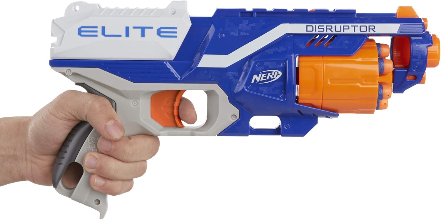 Nerf N-Strike Elite Disruptor - 6-Dart Rotating Drum Blaster for Fast-Paced Action 8