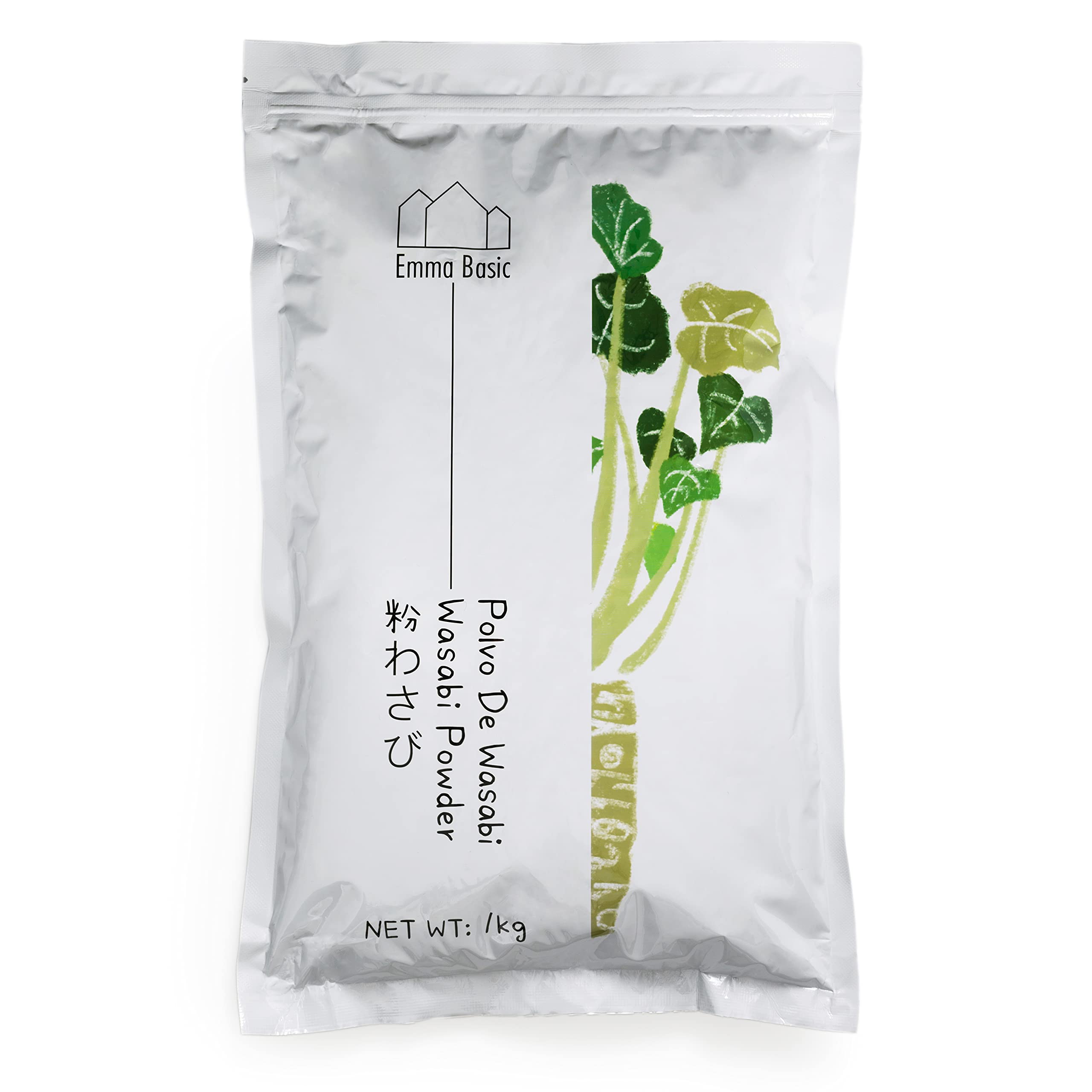 Emma Basic Wasabi Powder 1kg - 20% Real Wasabi Japonica, Natural Condiment for Sashimi, Soba & Dressings 5