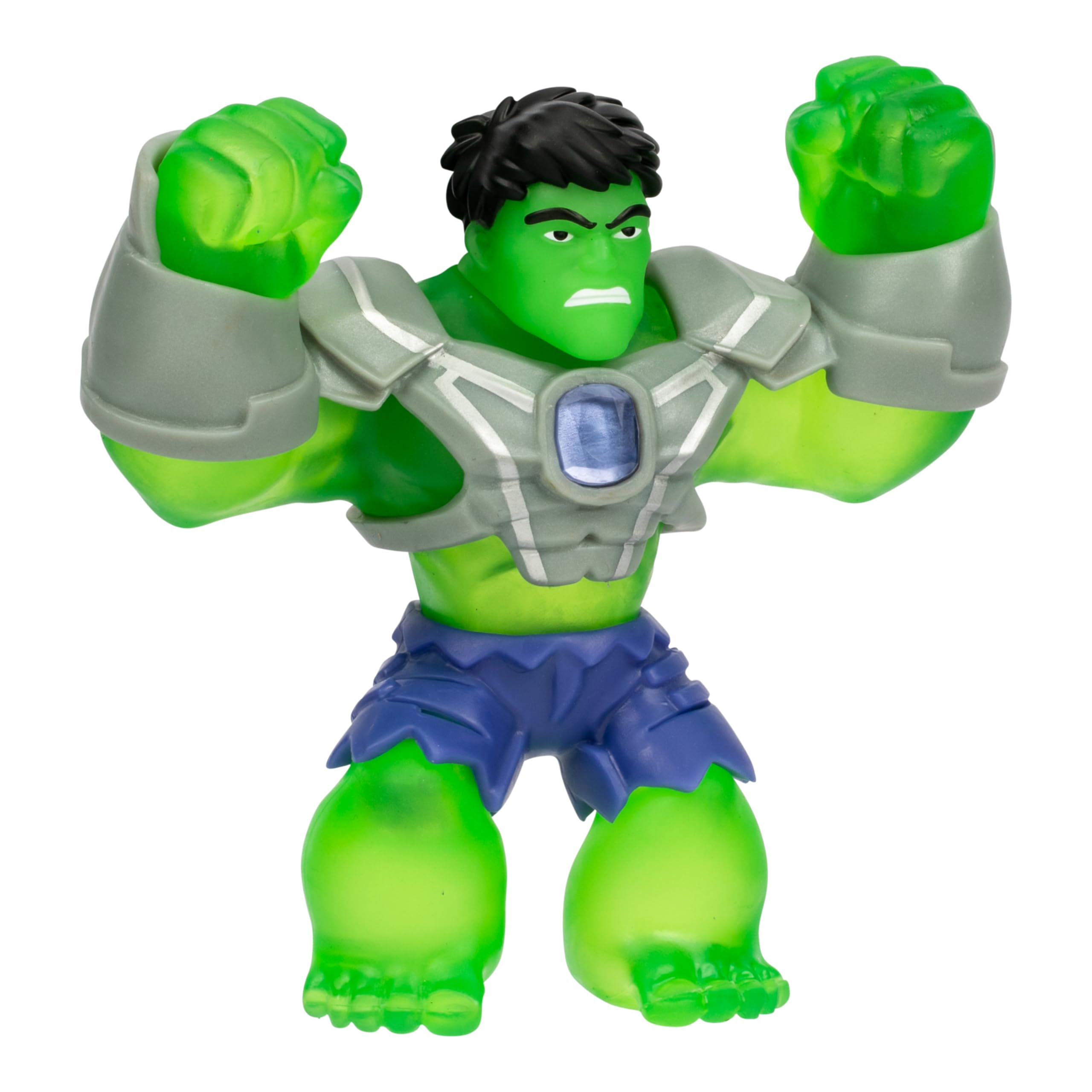 Heroes of Goo Jit Zu Marvel INFINITY ARMOR Hulk - Stretchy Action Figure | 4.5 Inch | Ages 4+ 4