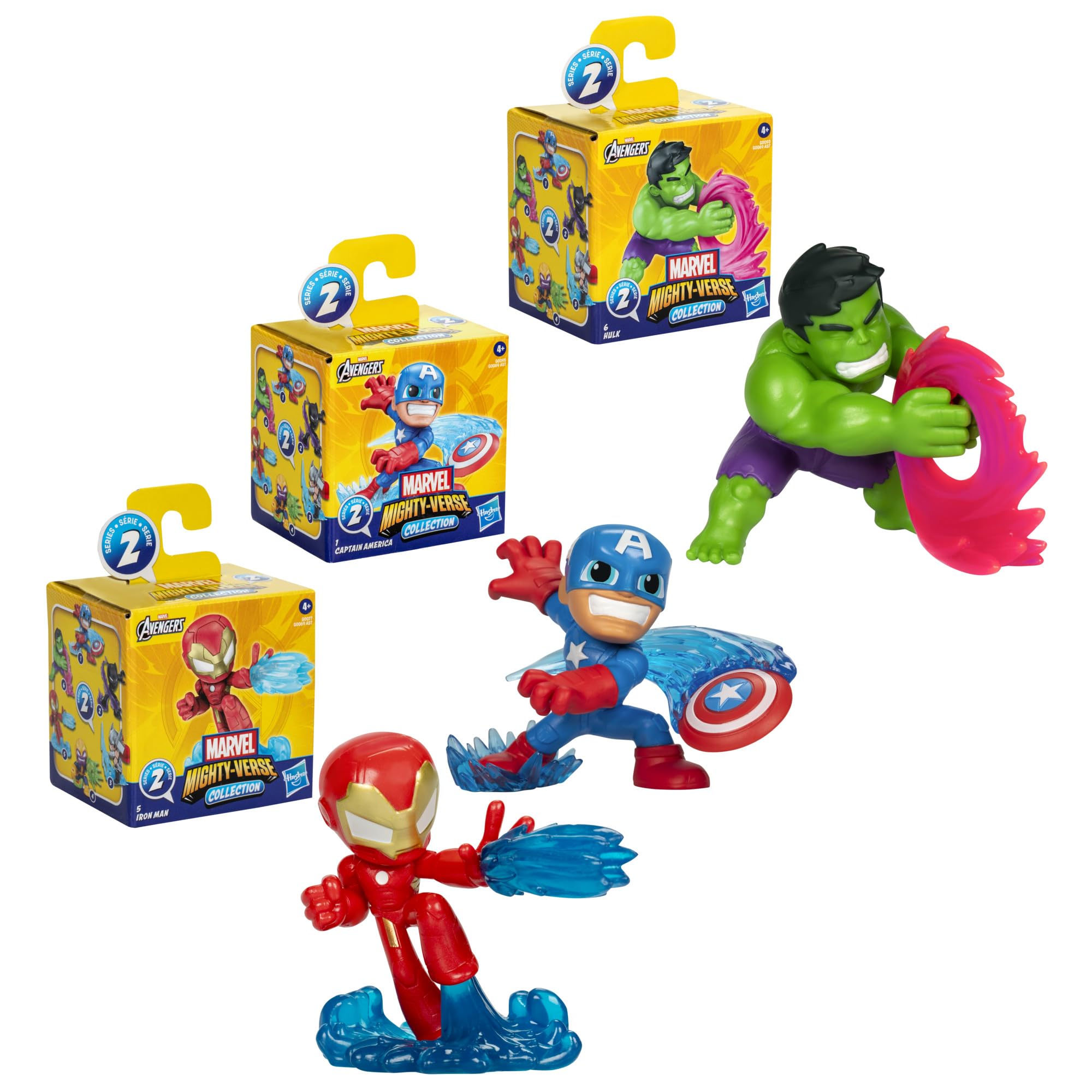 Hasbro Marvel Avengers Mighty-Verse Collection Series 1 Action Figures - 2.5-inch Scale, Ages 4+ 2