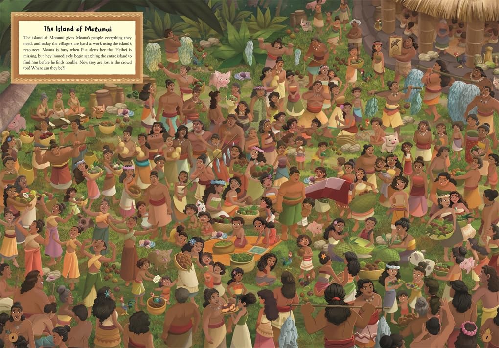 Studio Press Where's Moana?: A Disney Moana Search and Find Activity Book | Ages 5+ | 40 Pages