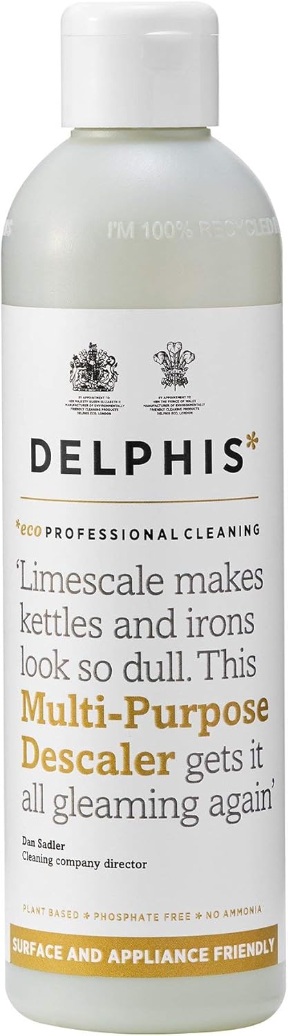 Delphis Eco Multi Purpose Descaler - Plant-Based, Vegan, Hydrochloric Acid-Free Limescale Remover, 350ml