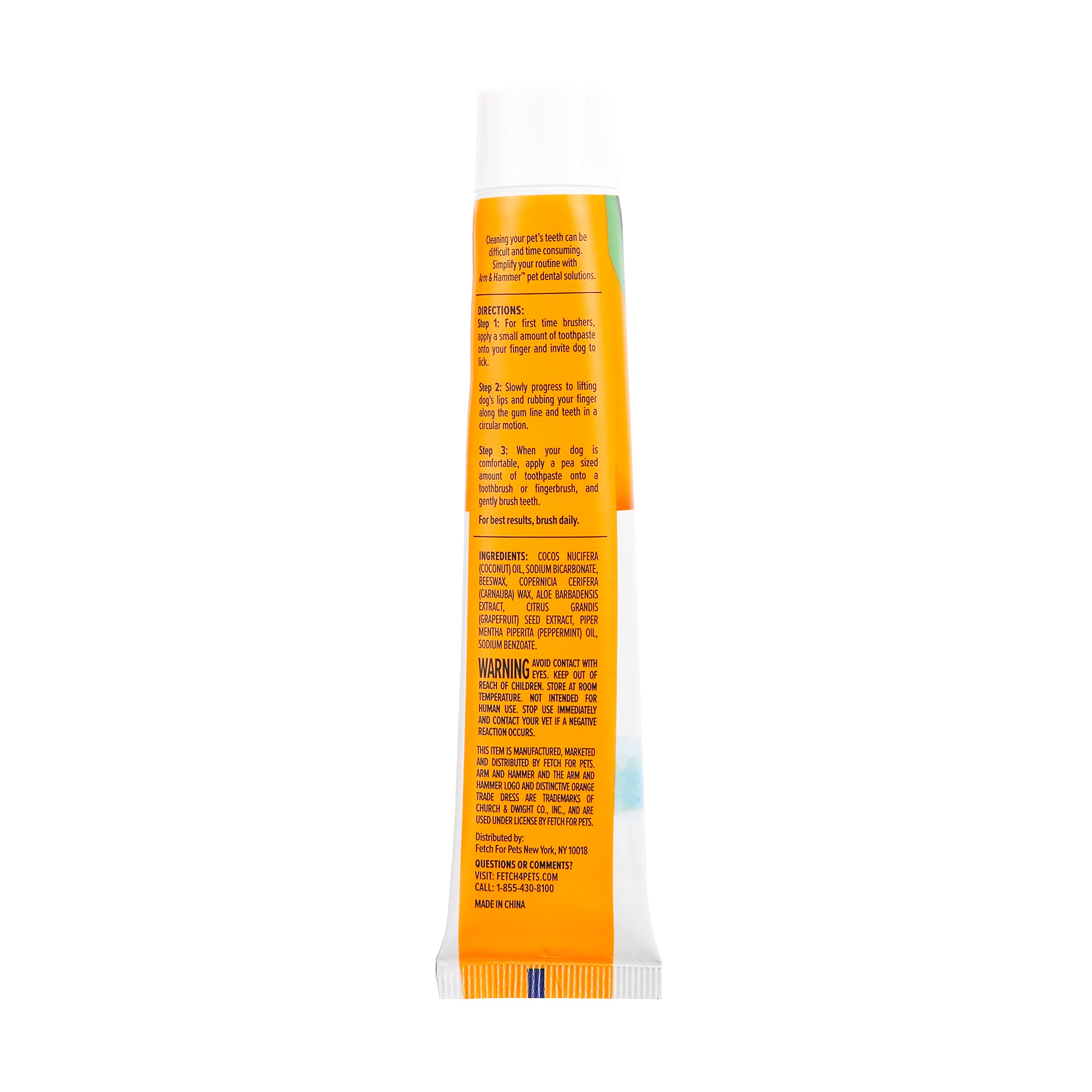 ARM & HAMMER Fresh Spectrum Coconut Mint Puppy Toothpaste - 55g | Baking Soda Formula | Freshens Breath
