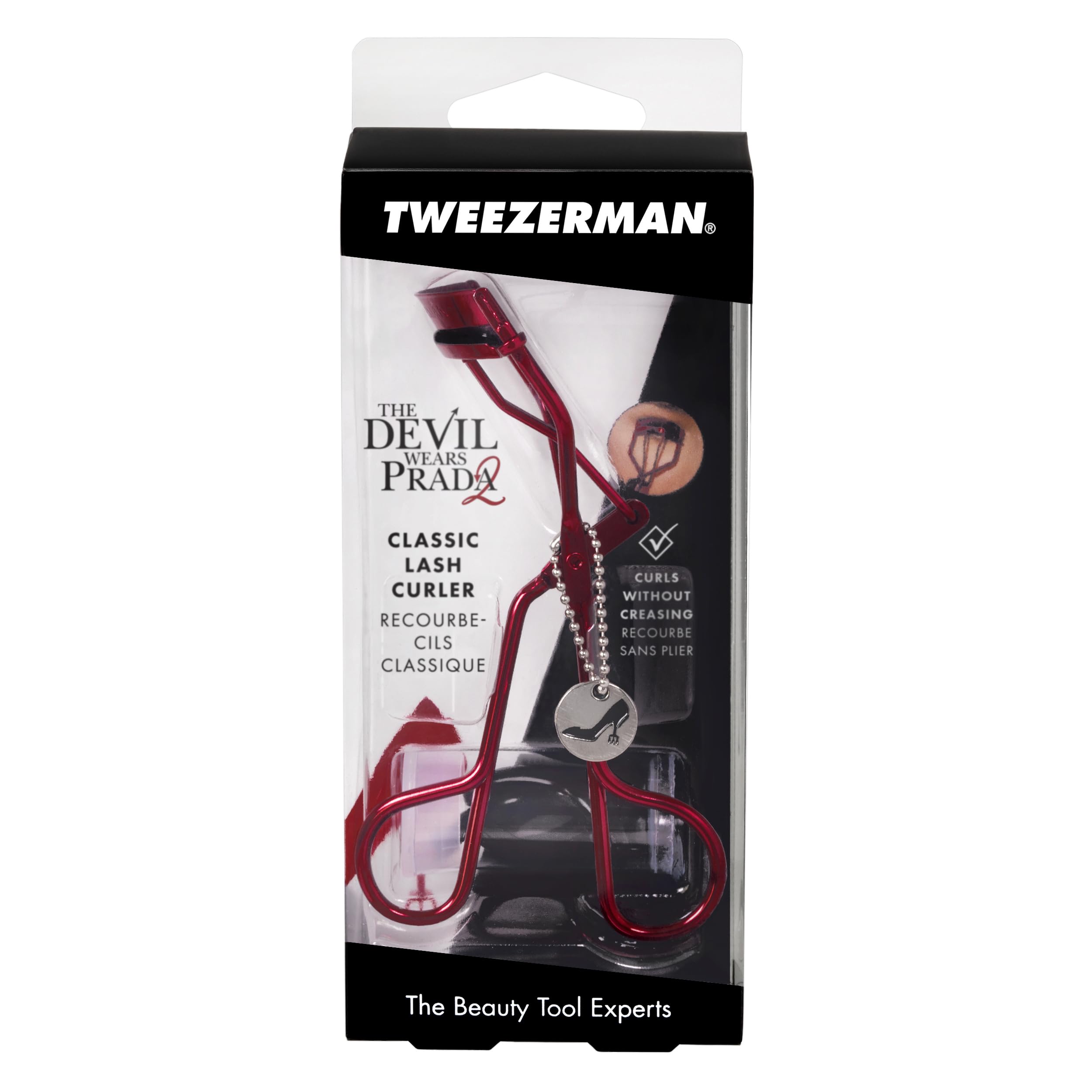 Tweezerman The Devil Wears Prada 2 Curler - Ergonomic Handle | Smooth Action | Red 2