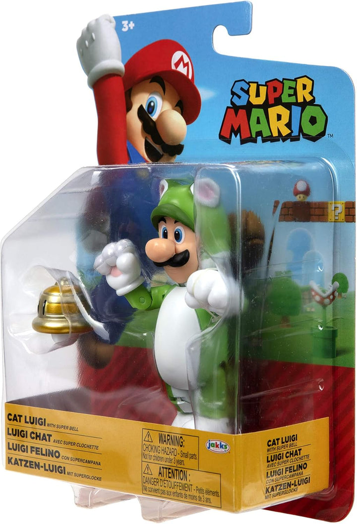 Super Mario - Nintendo Switch Cat Luigi Collectible Action Figure (2023)