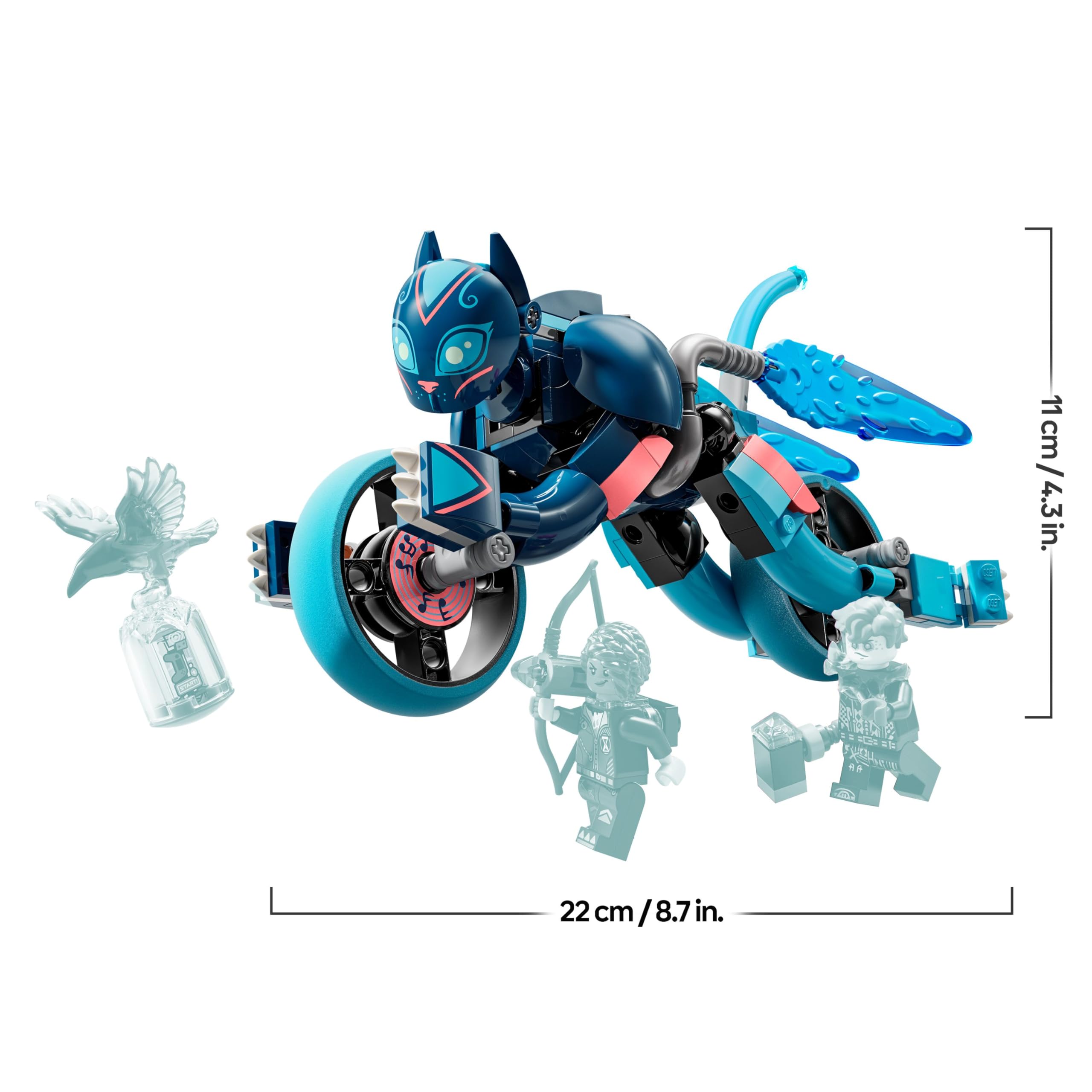 LEGO DREAMZzz Zoey’s Cat Motorcycle Set - Rebuildable Catbike Toy for Kids 7+ 15