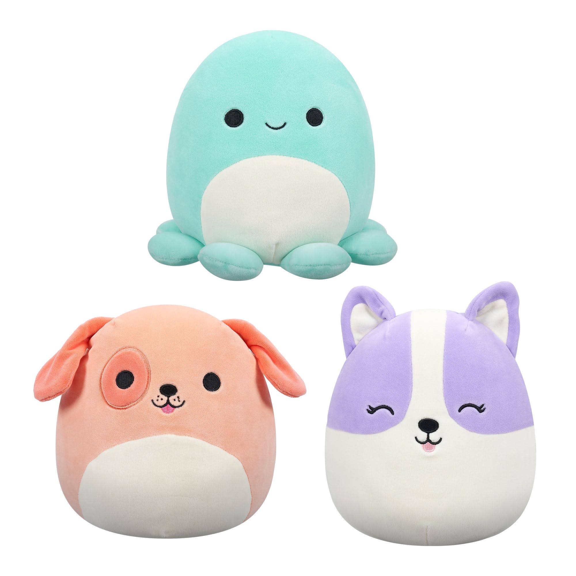 Squishmallows Original 8-Inch Mystery Pack - 3 Pack Ultrasoft Plush Toys for Kids