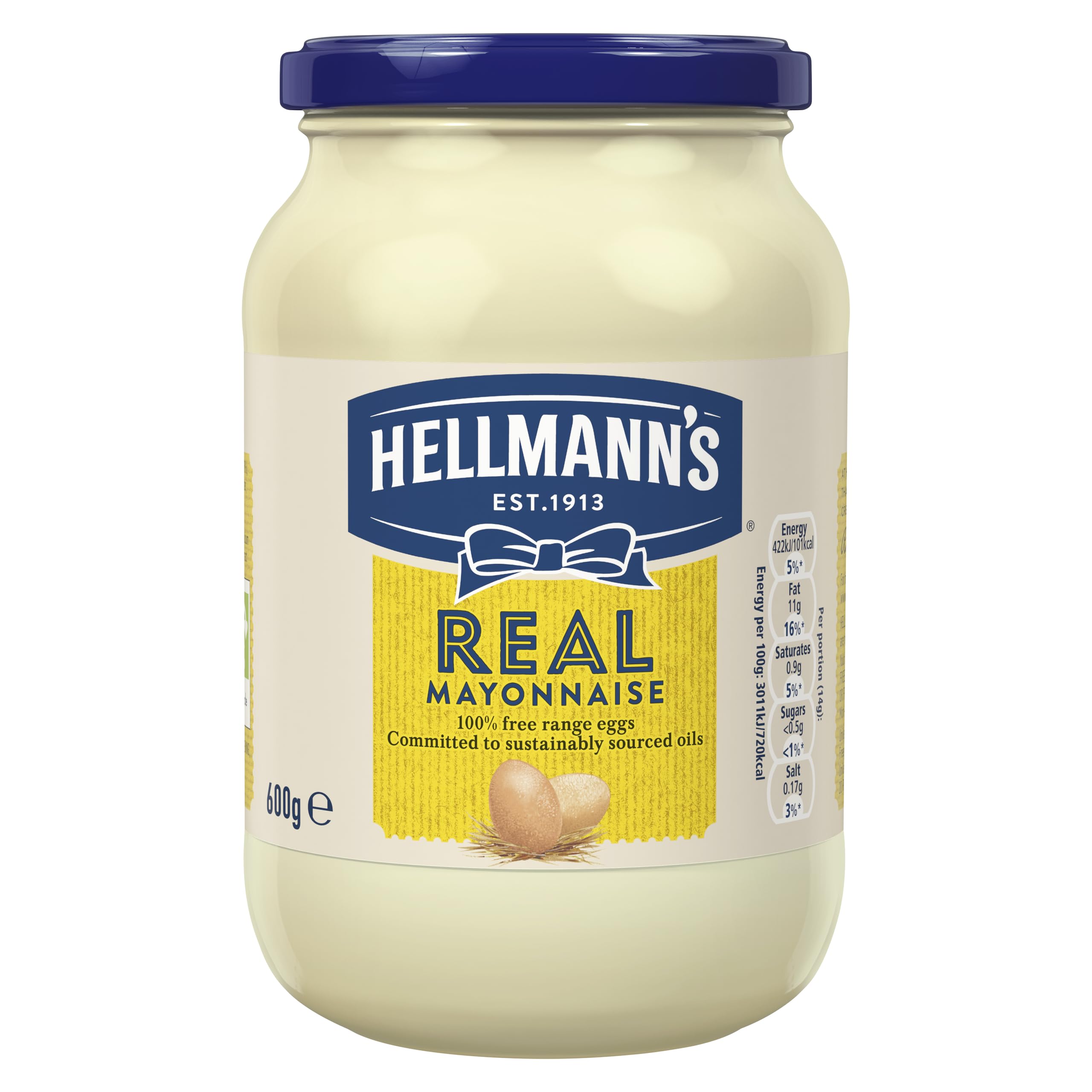 Hellmann's - Real Mayonnaise with 100% Free-Range Eggs & Sustainably Sourced Oils