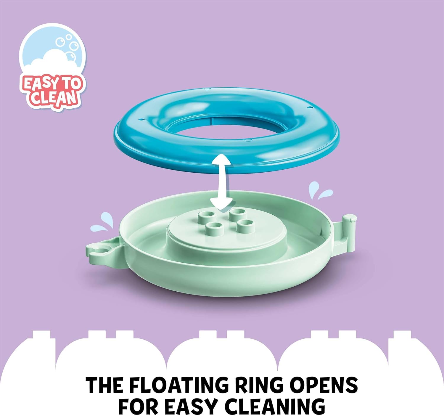 LEGO DUPLO Bath Time Fun: Floating Animal Train Bath Toy for Toddlers 18 Months+ 3