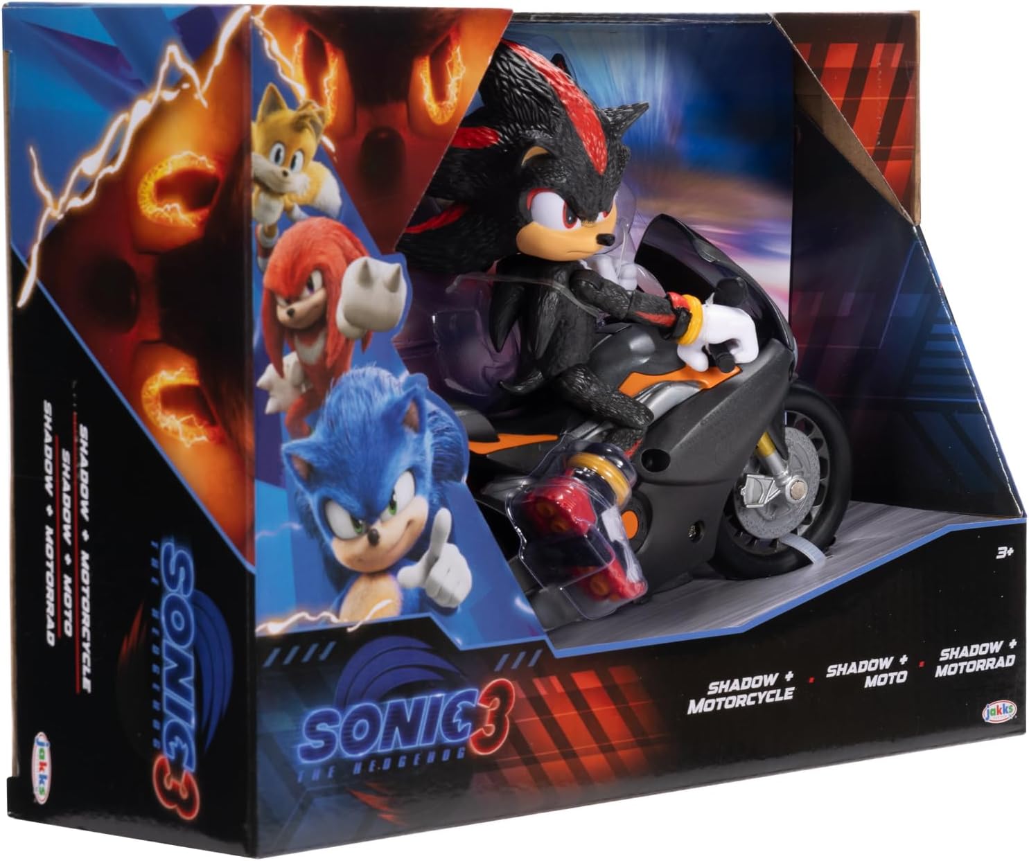 Jamakie Sonic 3 Movie 5" Action Figure with Motorcycle Vehicle 8