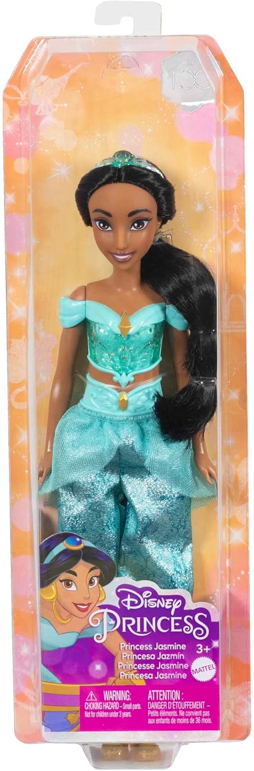 Disney Princess Jasmine Posable Fashion Doll with Sparkling Outfit and Accessories - 36 Months & Up 3