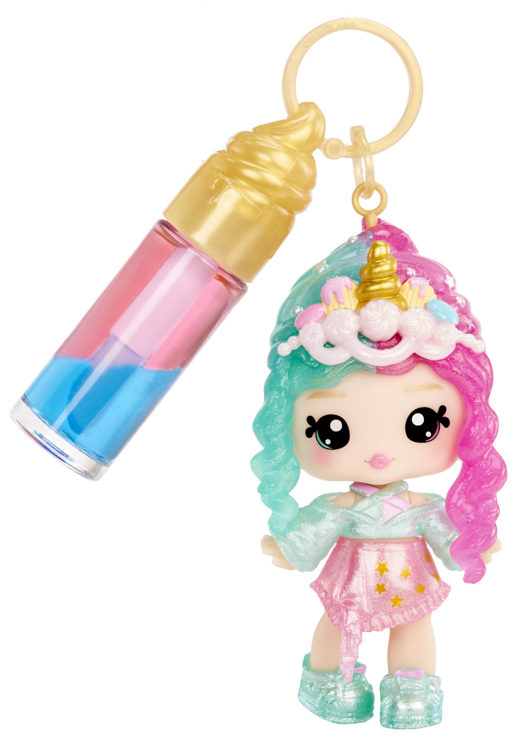 Yummiland Phoebe Frappe Lip Gloss Doll - Mystery Color Change Series, 10cm Fashion Doll with DIY Two-Tone Lip Gloss Kit 11
