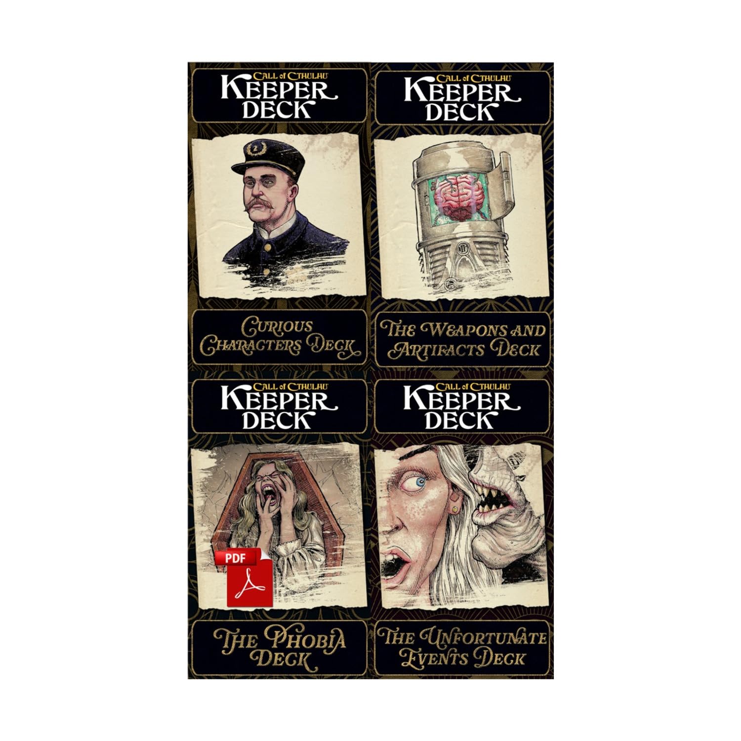 Chaosium Call of Cthulhu Keeper Decks (Second Edition)