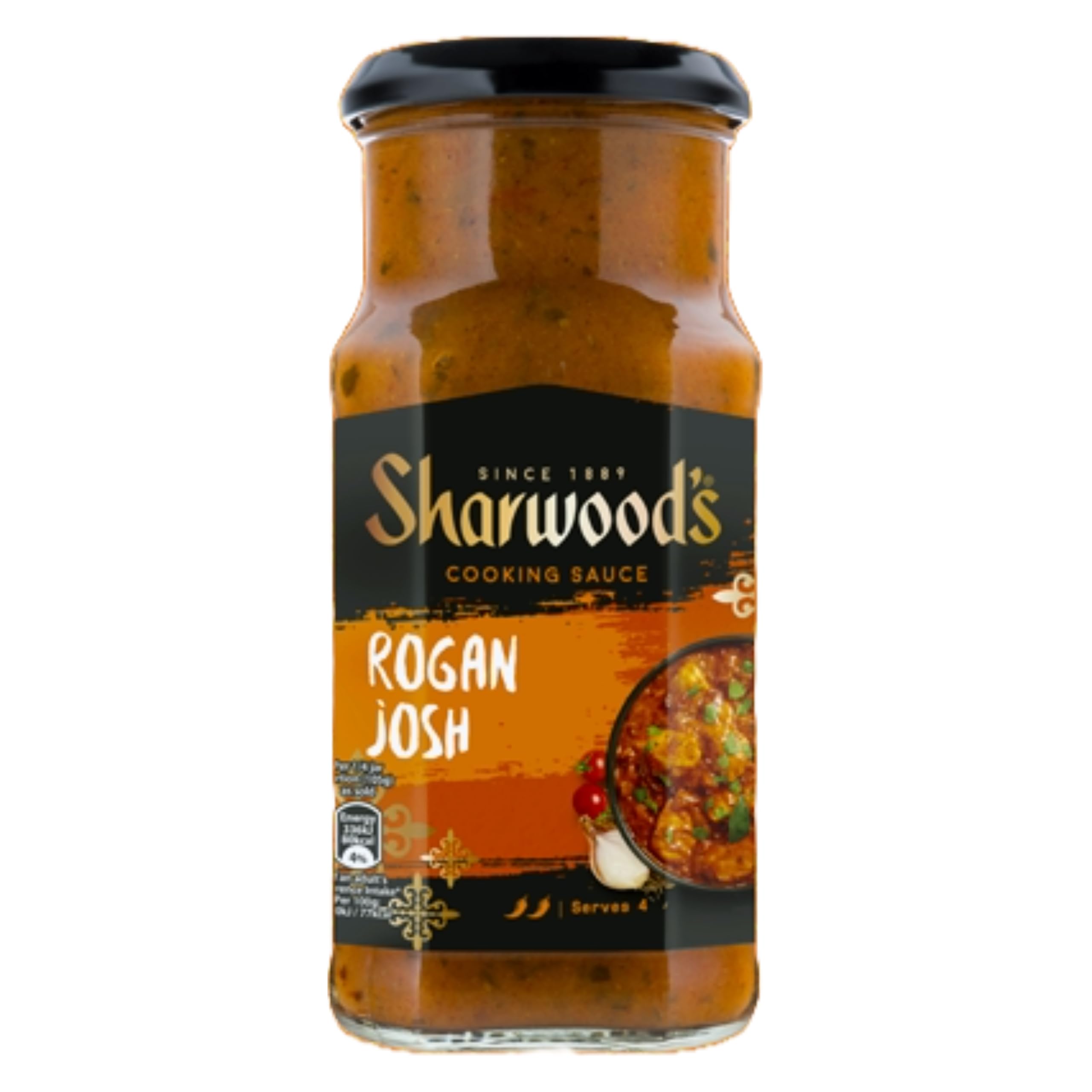 Sharwood's - Indian Rogan Josh Sauce – Medium Spice Tomato Curry with Yogurt 420g 3