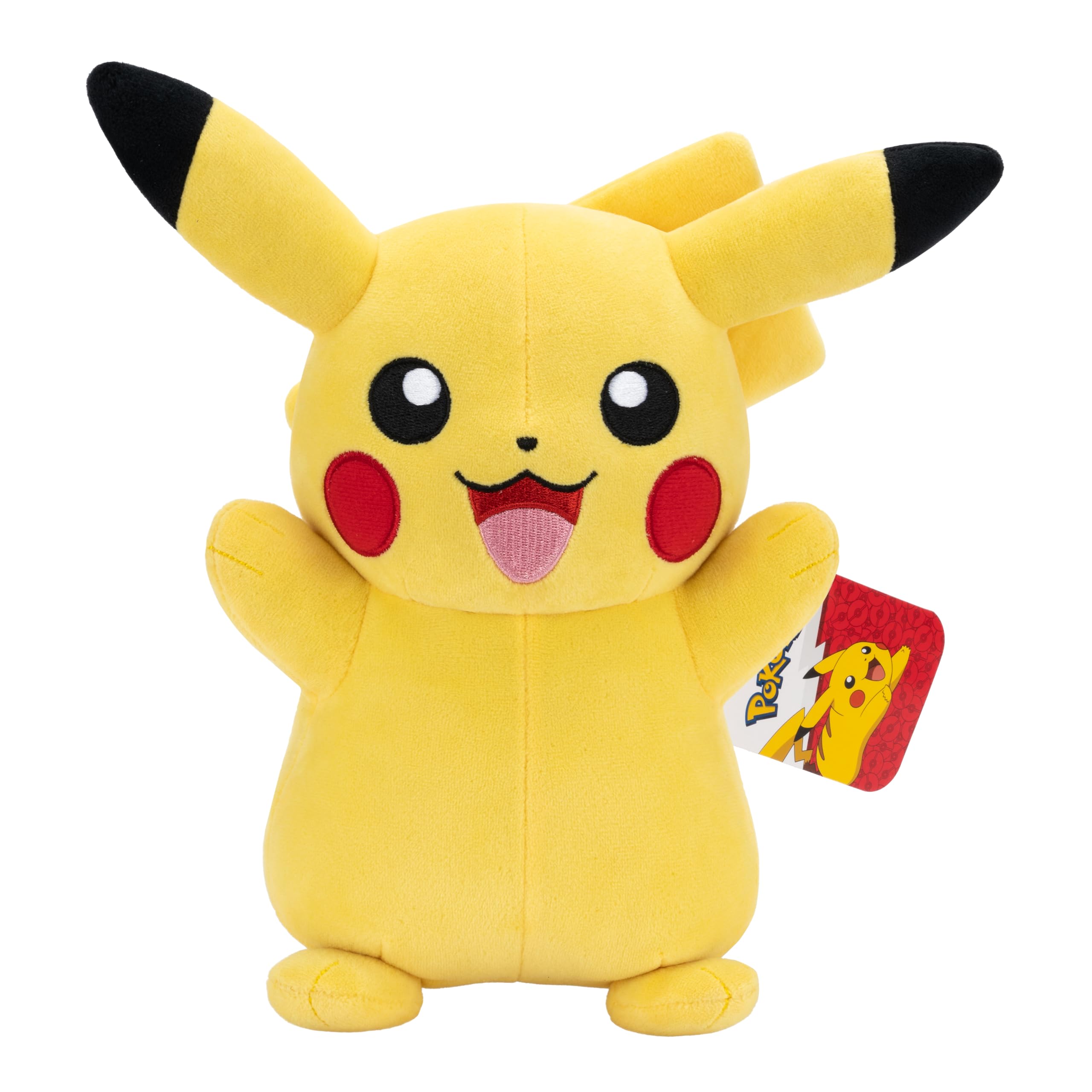 Pokémon Pikachu Plush - 12-Inch Soft Plush with Authentic Animated Series Details