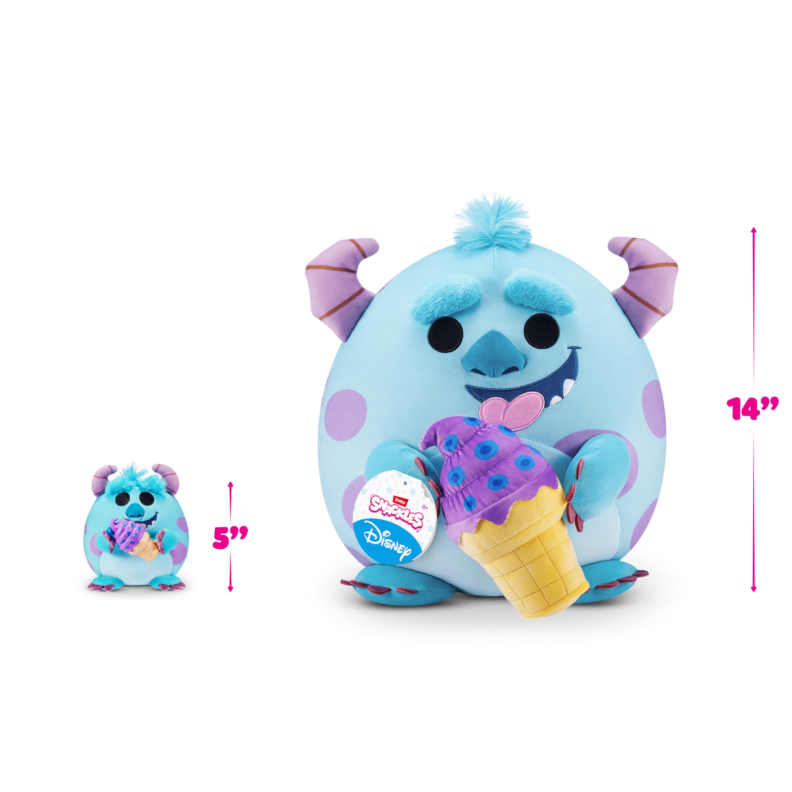 Snackles Disney 5-inch Plush with Snack - Super-Soft Huggable Stuffed Toy 3