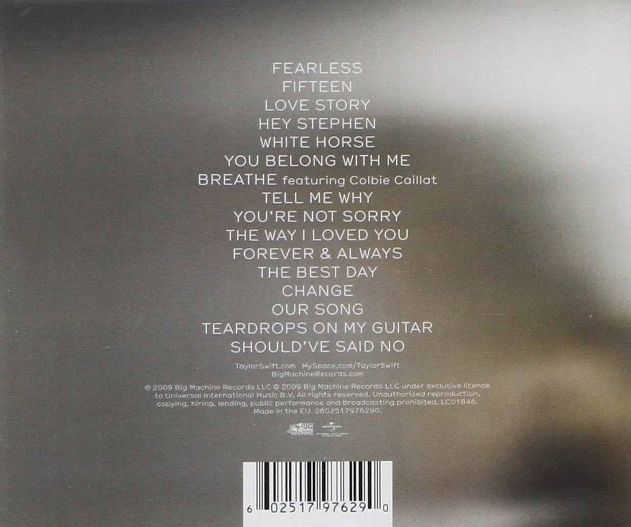 Taylor Swift - Fearless Audio CD