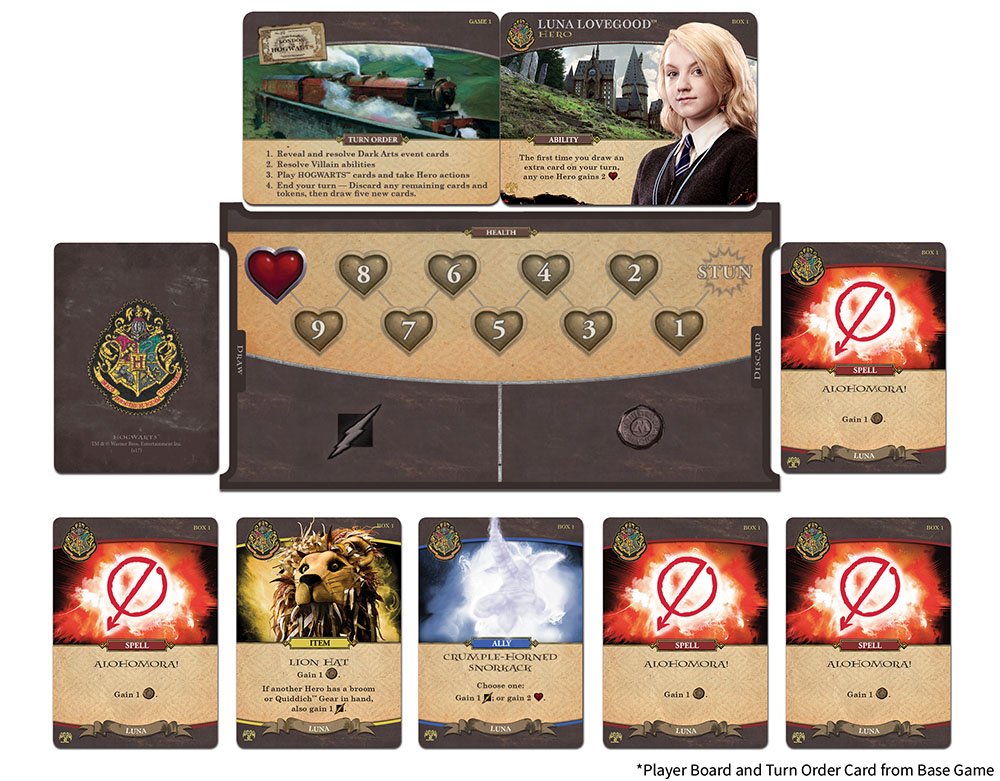 USAopoly Harry Potter: Hogwarts Battle Box of Monsters Erweiterungsbrettspiel 4