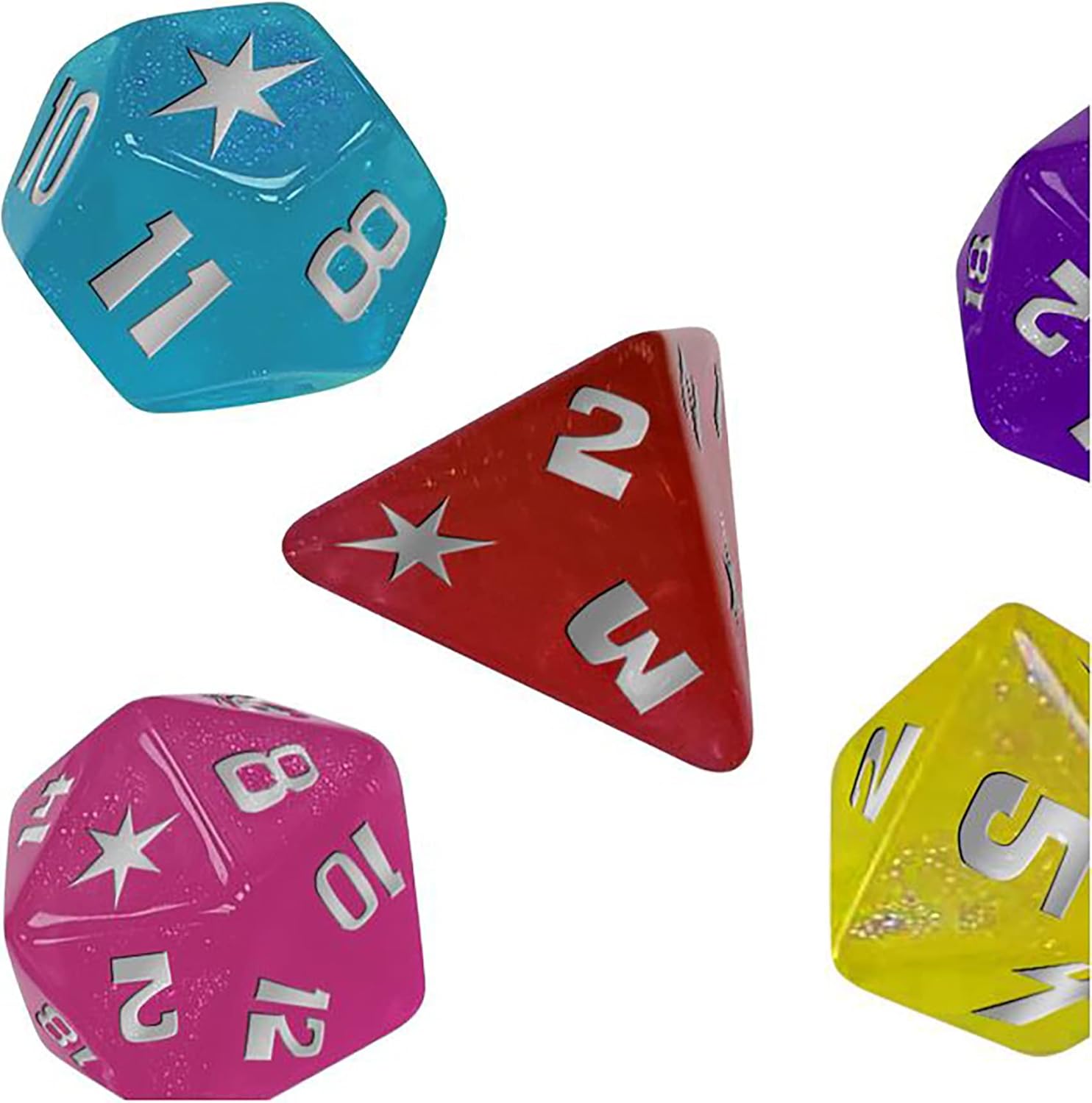 Renegade Game Studios My Little Pony Roleplaying Game Dice Set - 8-Piece RPG Accessory with Themed Dice and Coin 5