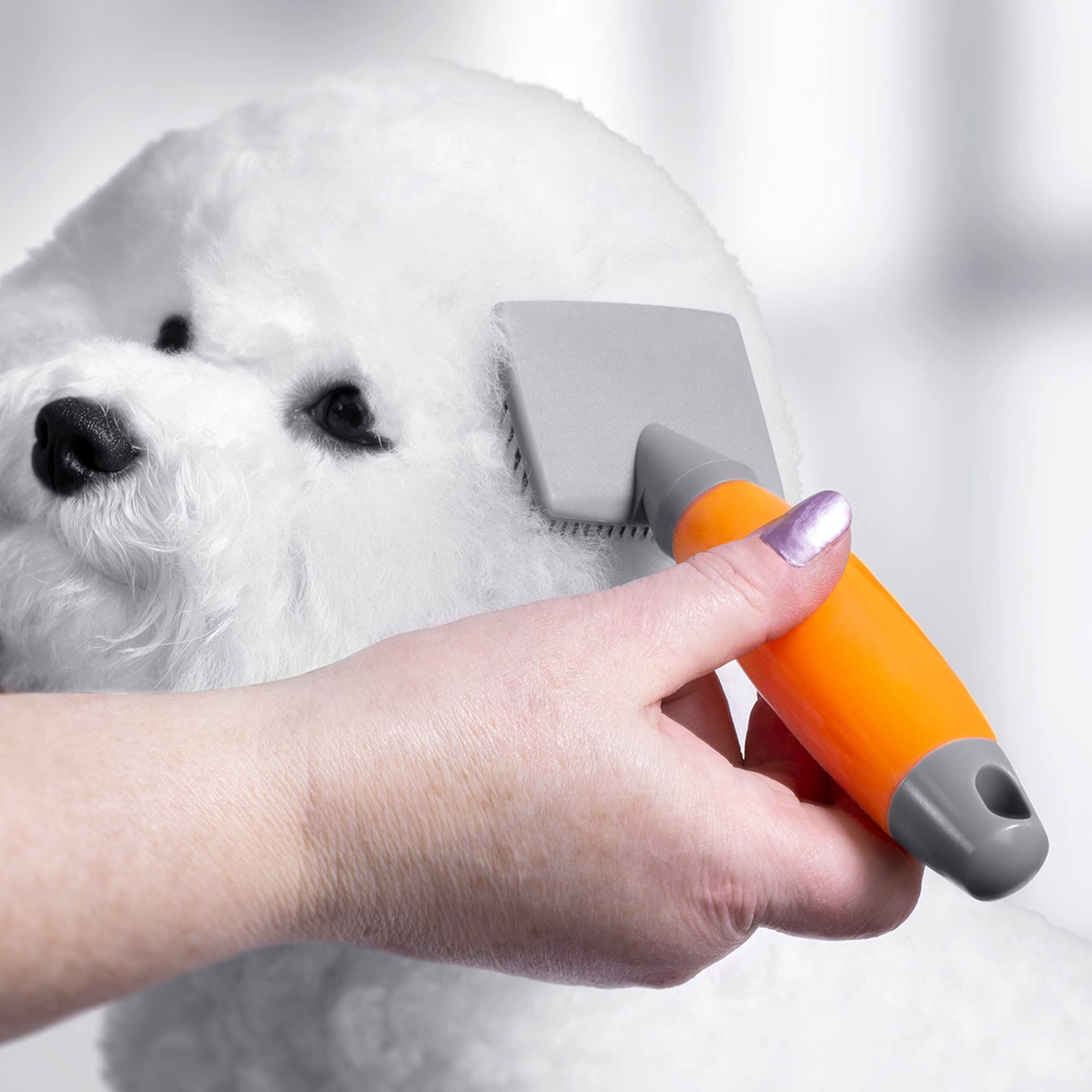 Wahl Small Slicker Brush - Ergonomic Gel Handle | Removes Tangles & Debris | For Small Dogs & Cats 5