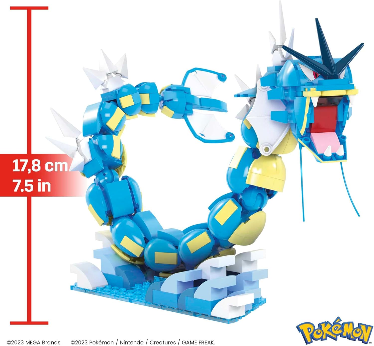 MEGA Pokémon Action Figure Building Toys Set for Kids, Magikarp Evolution Set wi 3