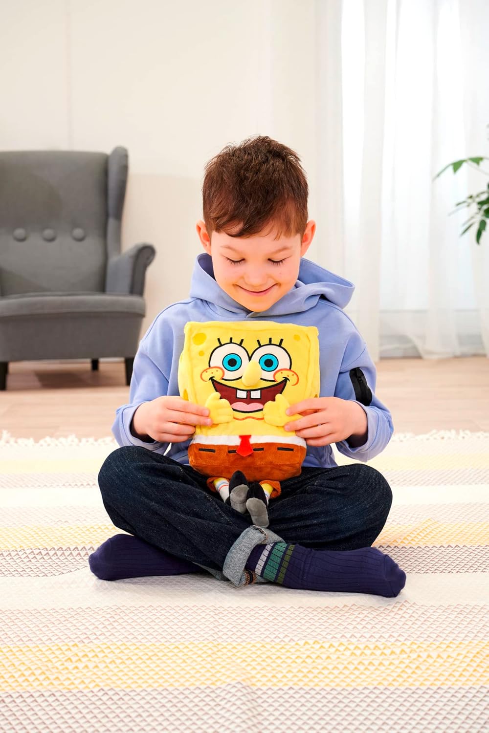 Simba 109491000 Spongebob Squarepants Plush Toy 35 cm with Recycled Filling Mate 4