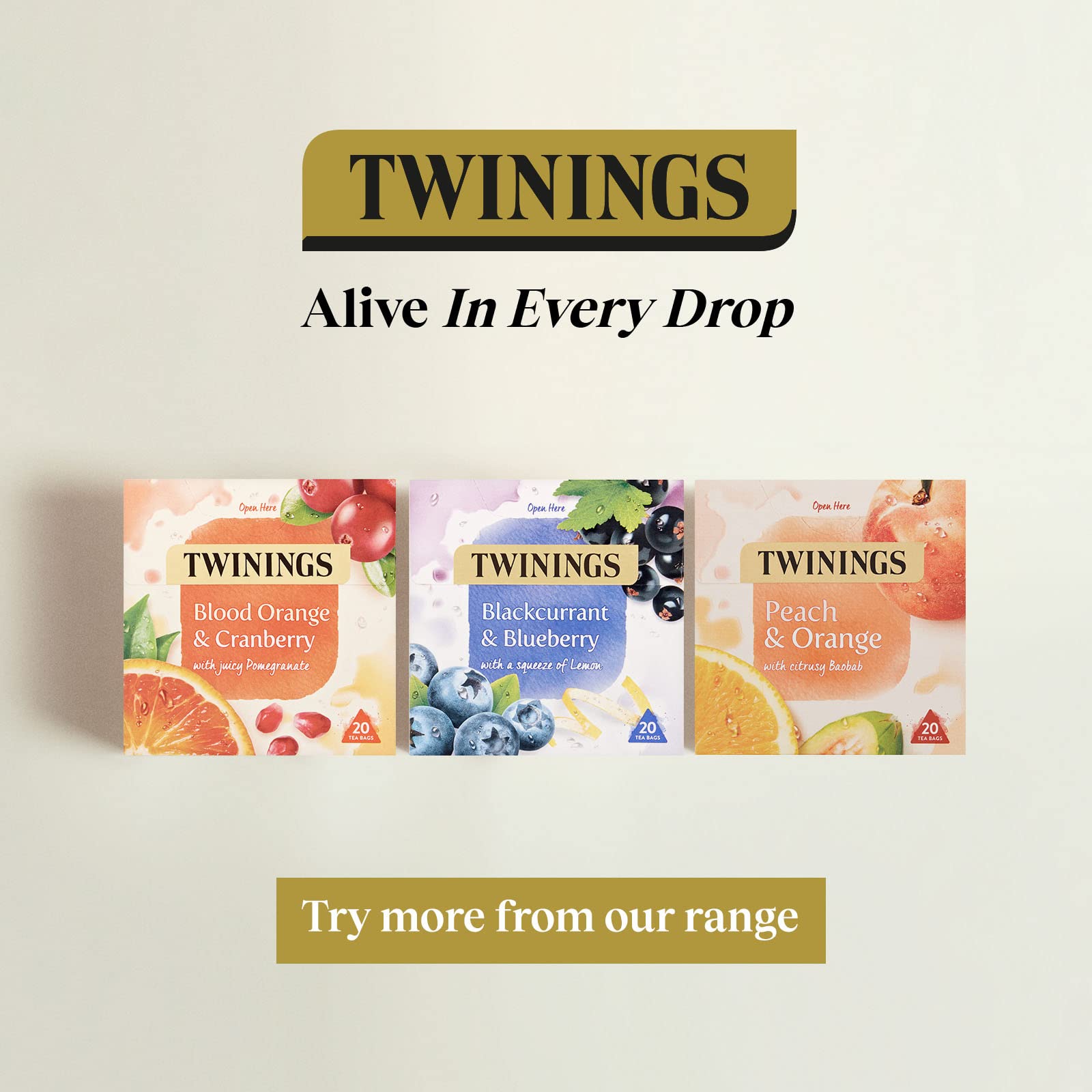 Twinings Mango Strawberry & Lime Fruit Tea 80 Bags (4 x 20) Caffeine Free 5