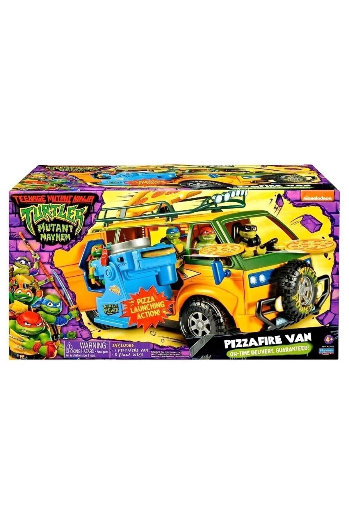 Teenage Mutant Ninja Turtles Pizza Fire Delivery Van - Action Playset for Kids 4+ 12