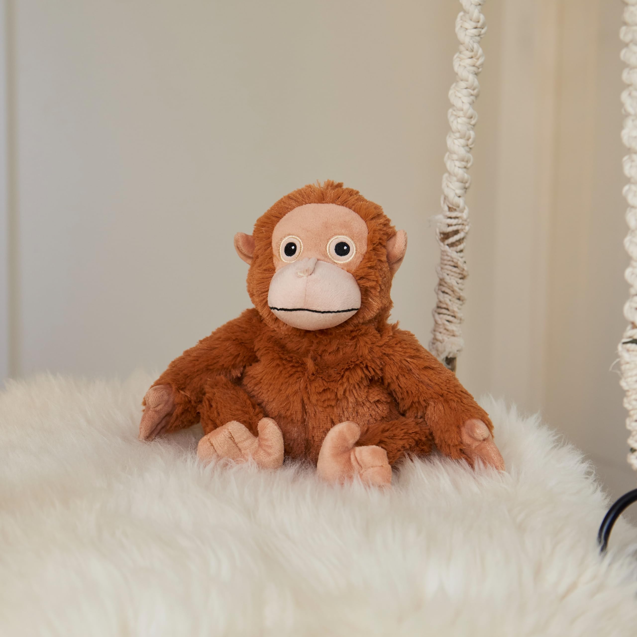Warmies Junior 9" Orangutan Plush - Microwavable Lavender Scented Comfort Toy 4